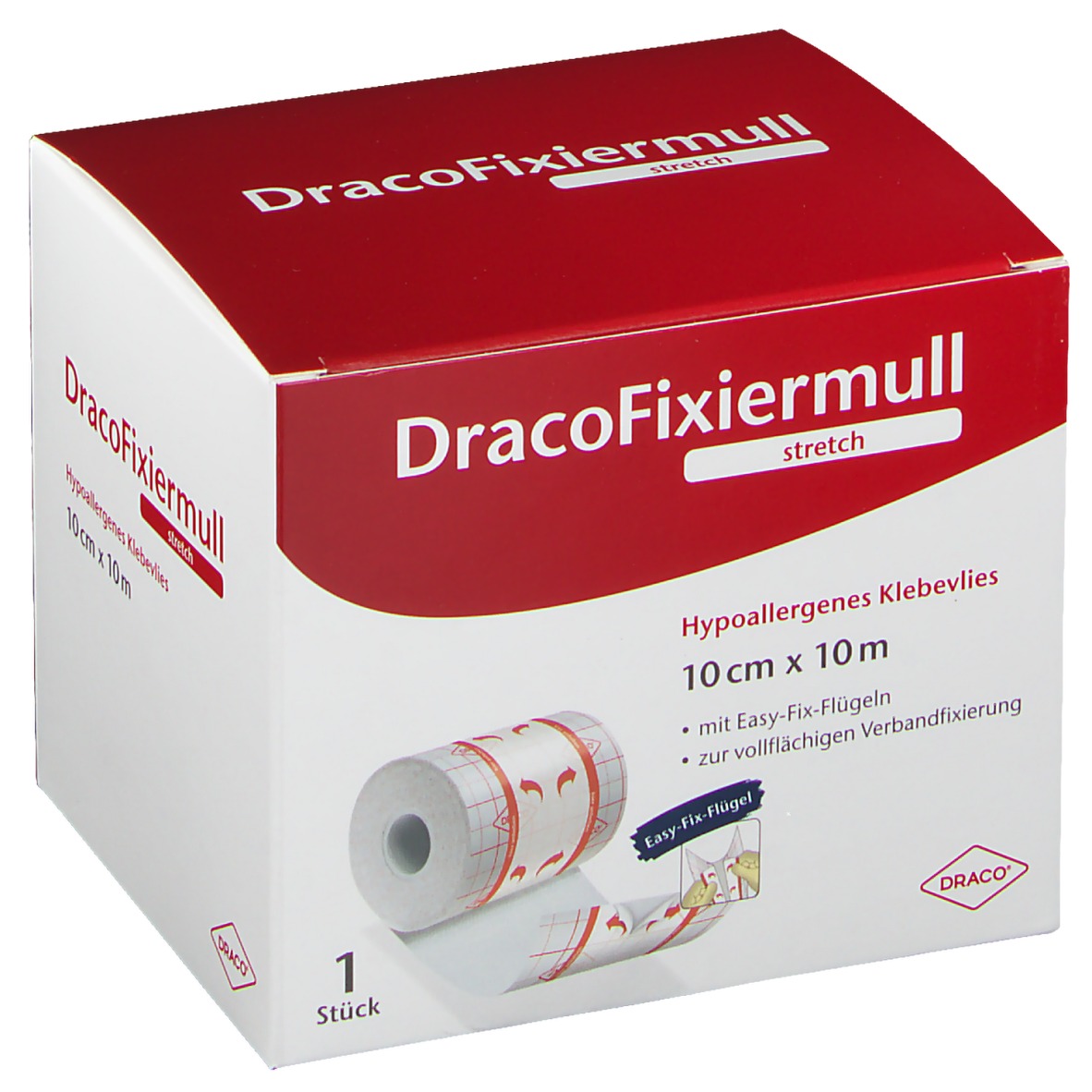 DracoFixiermull stretch 10 cm x 10 m