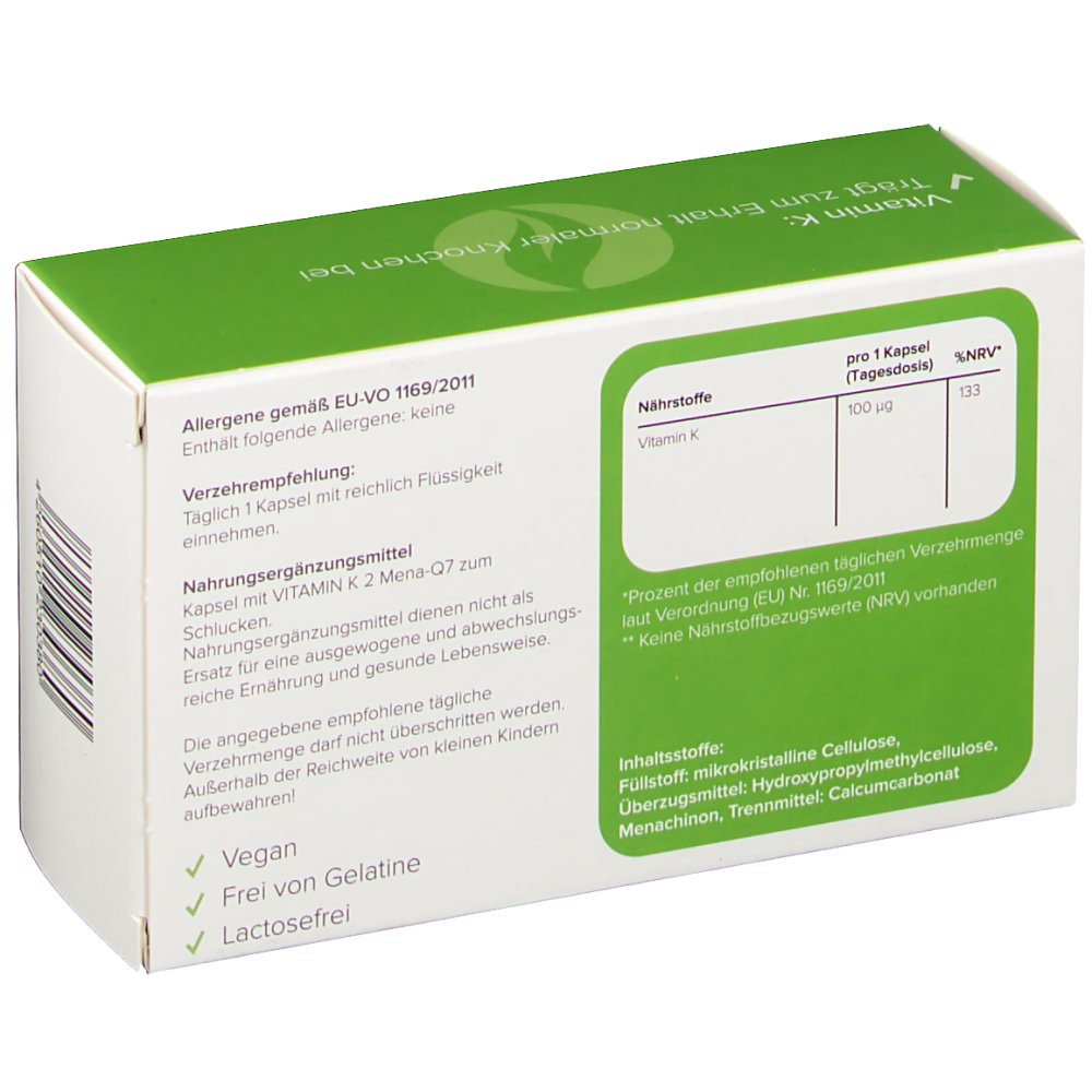 VITAMIN K2 MenaQ7 aicopure 100 µg