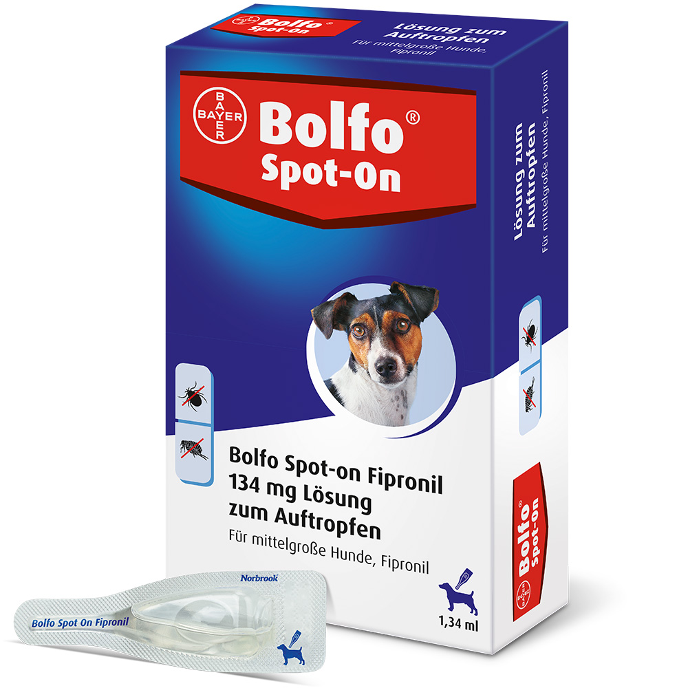 Bolfo® Spot-on für mittelgroße Hunde bis 20 kg