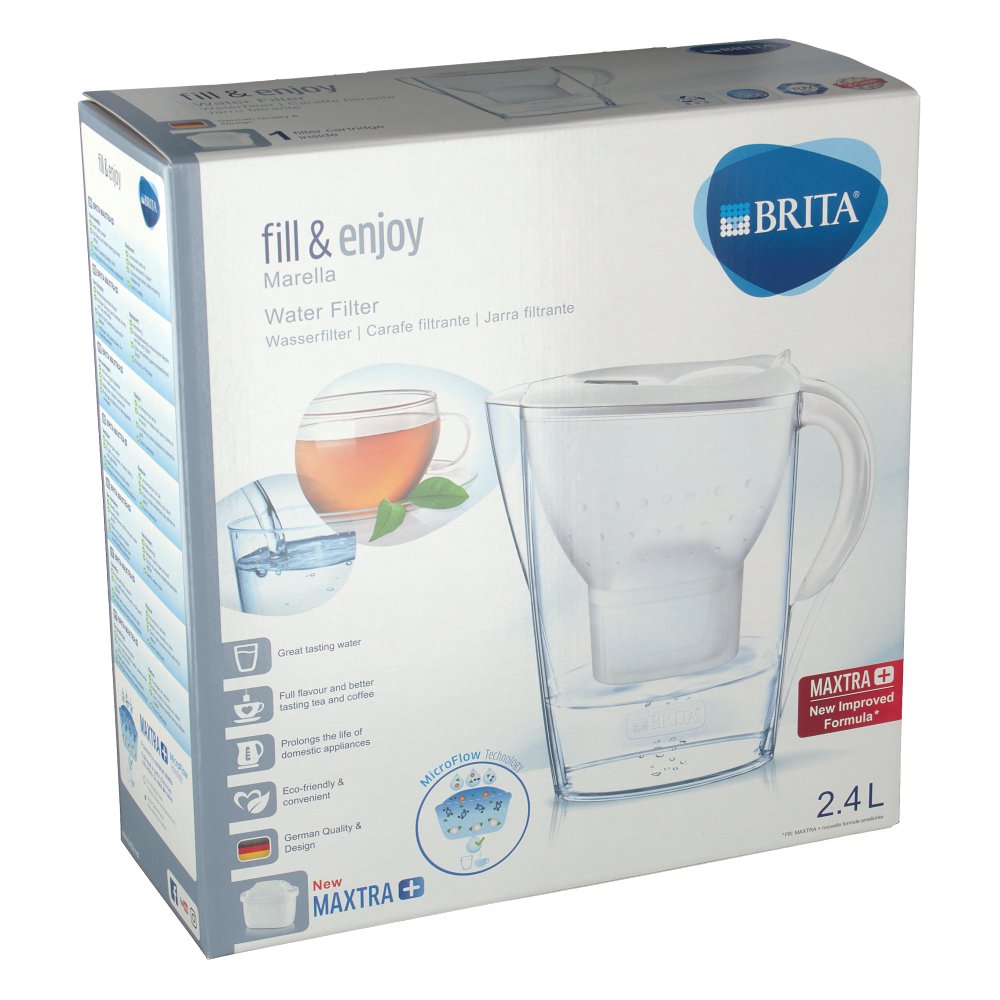 Brita® fill & enjoy Marella Wasserfilter 2,4 Liter Cool weiß