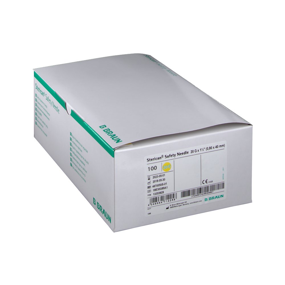 Sterican® Safety Kanülen 20 G x 1/2 0,9 x 40 mm EU