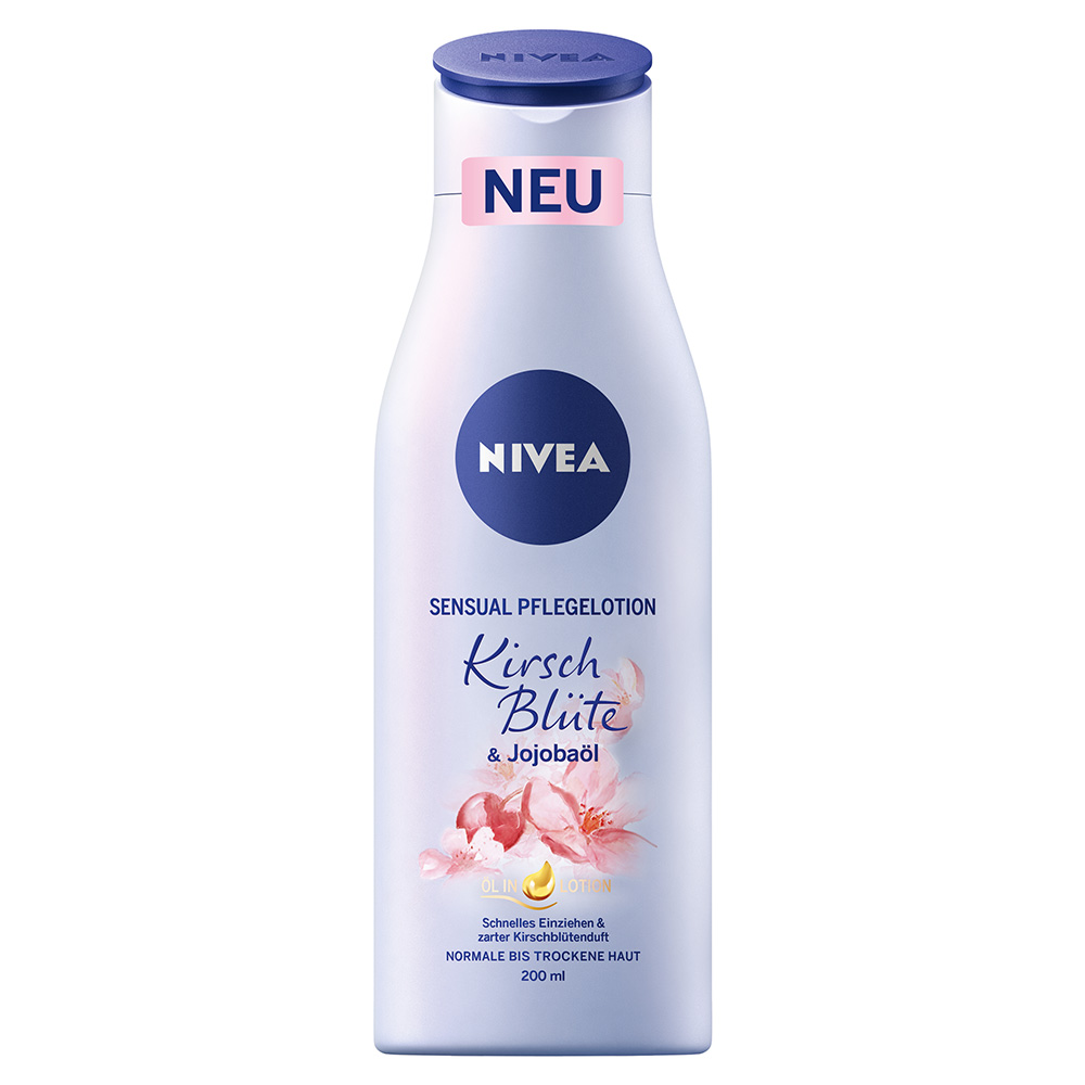 Nivea® Body Kirschblüte & Jojobaöl Pflegelotion (200 ml) - Lotion - Beiersdorf AG/GB Deutschland Vertrieb Nivea® Body Kirschblüte & Jojobaöl Pflegelotion (200 ml) - Lotion - Beiersdorf AG/GB Deutschland Vertrieb