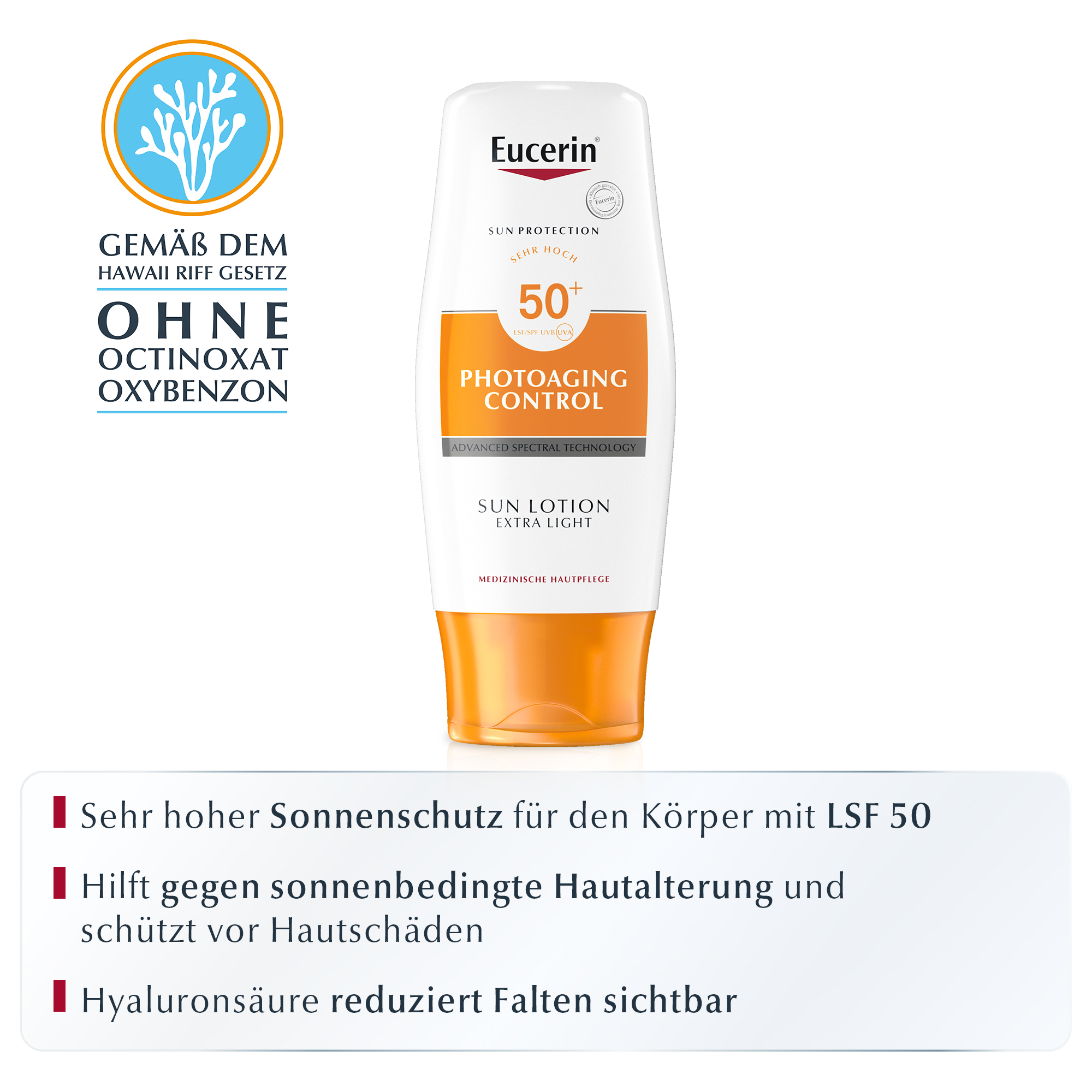 Eucerin® Photoaging Control Sun Lotion Extra Light LSF 50+ + 7 ml