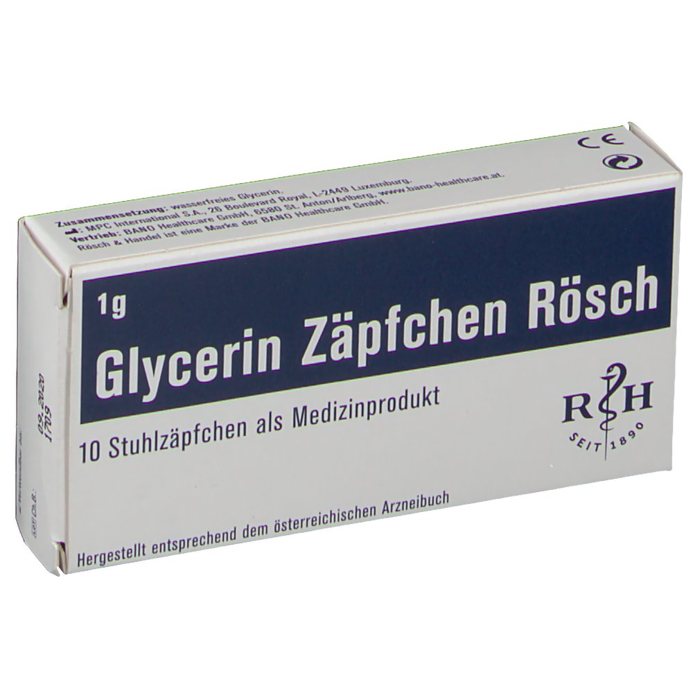 Glycerin Zäpfchen Rösch 1 g