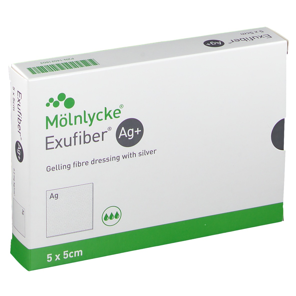 Exufiber Ag+ 5 x 5 cm