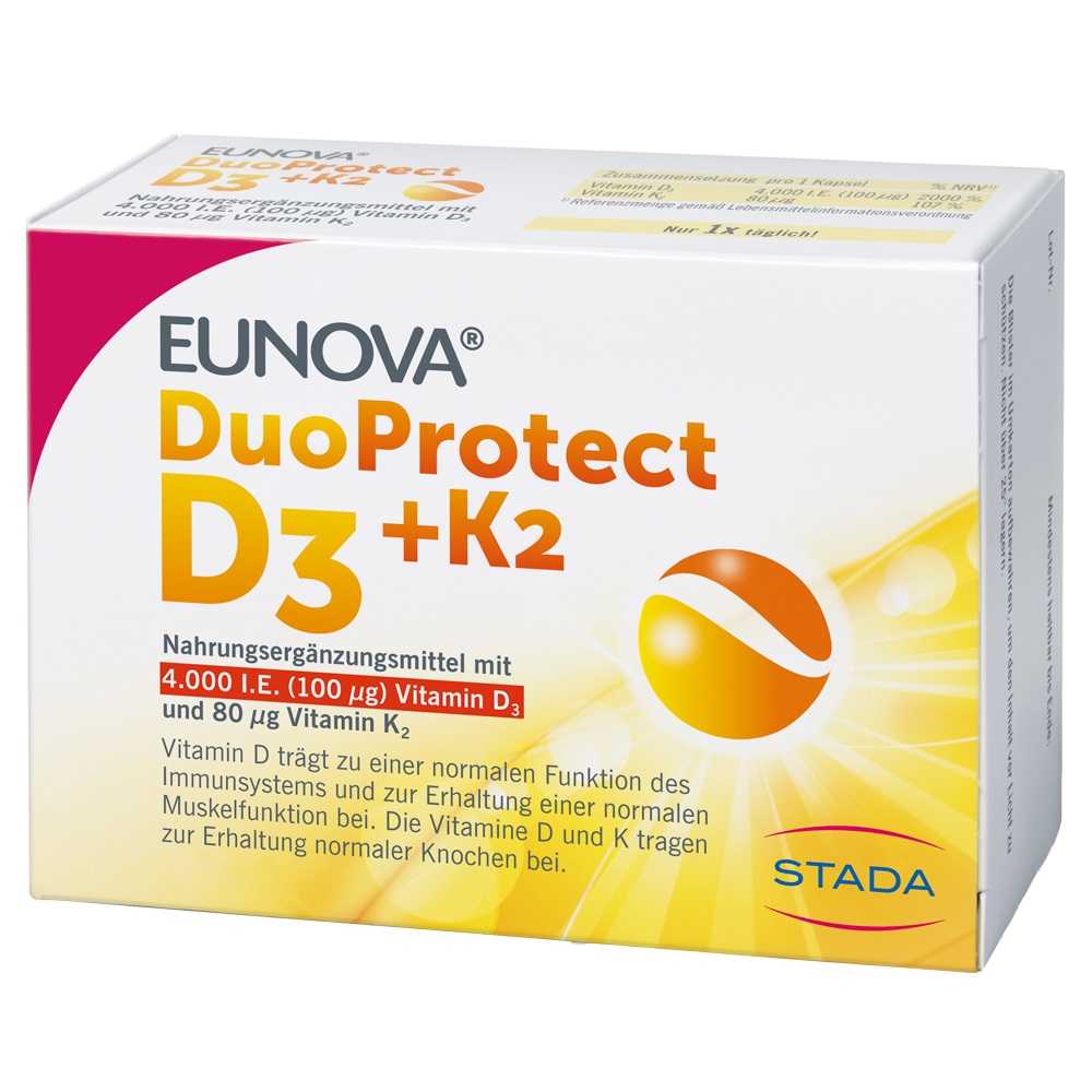 Eunova® DuoProtect D3+K2 4000 I.e./100 µg Kapseln