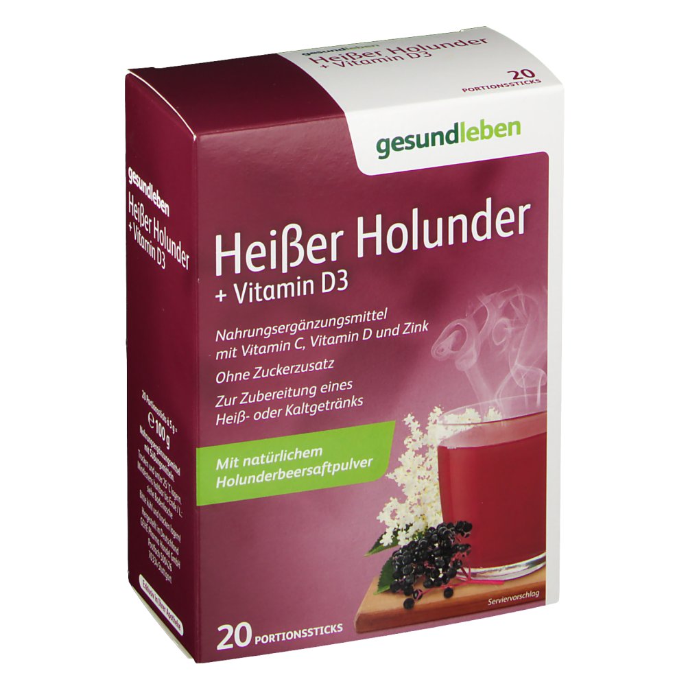 gesund leben Heißer Holunder + Vitamin D3