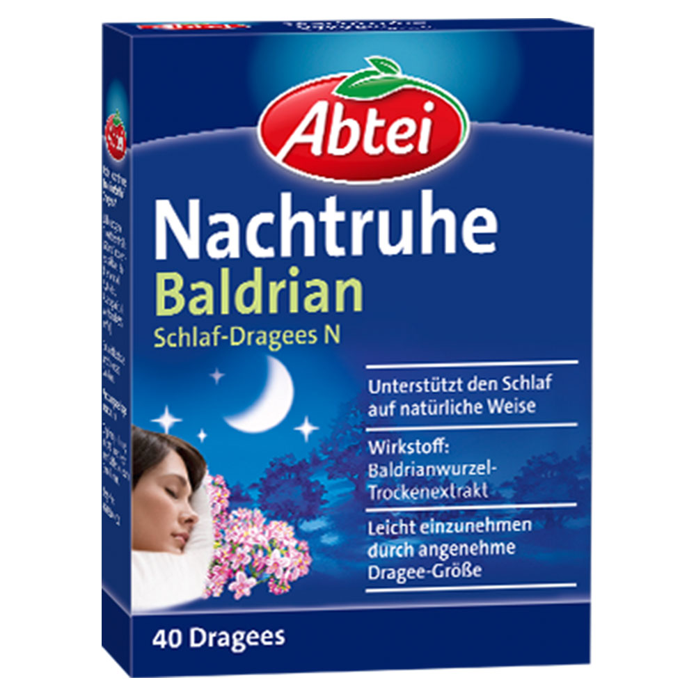 Abtei Nachtruhe Baldrian Schlaf Dragees N
