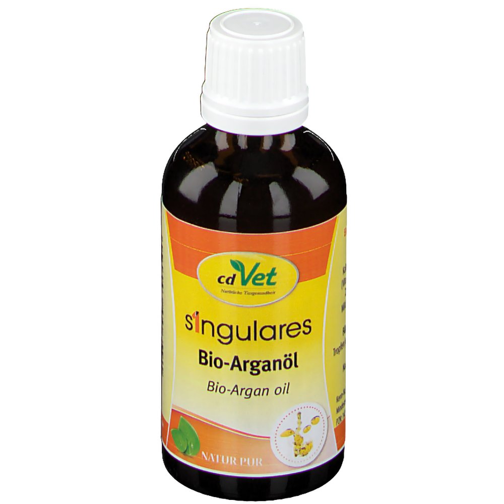cd Vet Singulares Bio-Arganöl für Pferde, Hunde, Katzen und andere Heimtiere (50 ml) - Öl - cd Vet Naturprodukte GmbH cd Vet Singulares Bio-Arganöl für Pferde, Hunde, Katzen und andere Heimtiere (50 ml) - Öl - cd Vet Naturprodukte GmbH