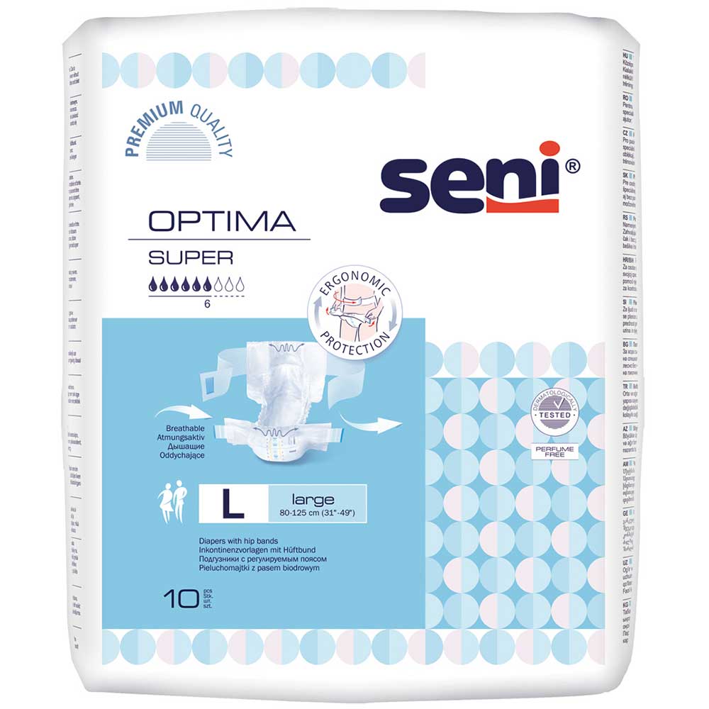 Seni Optima Super Vorlage mit Hüftbund Größe L
