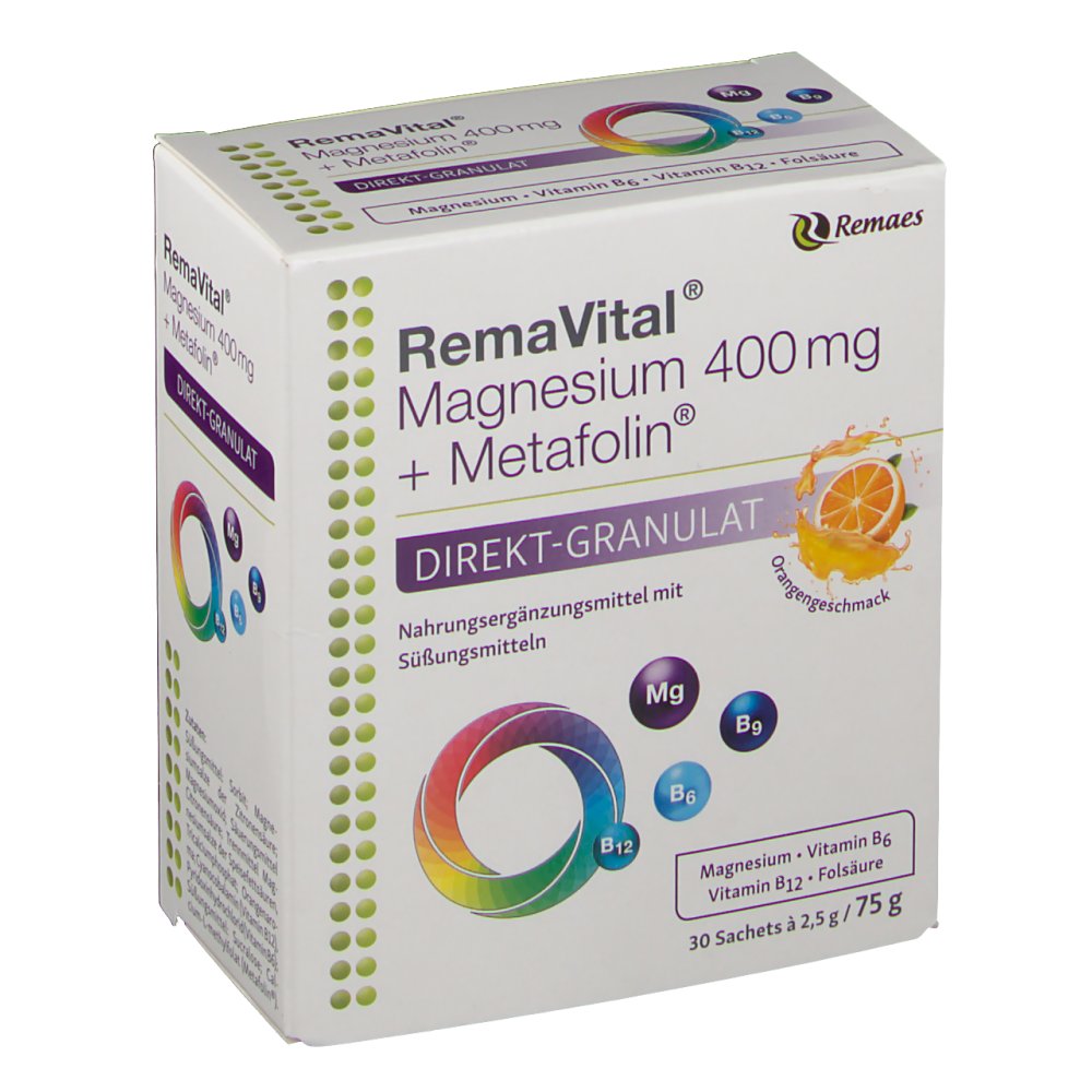 RemaVital® Magnesium 400 mg + Metafolin