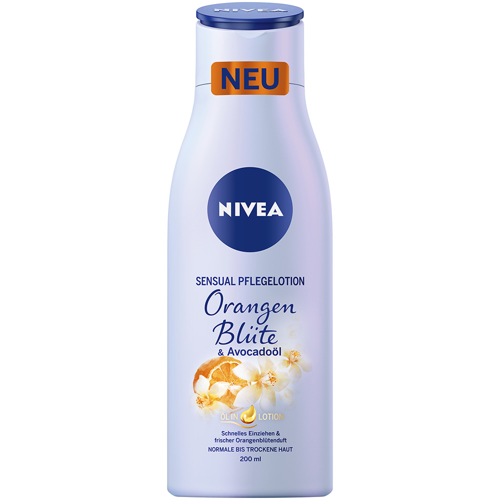 Nivea Body Sensual Pflegelotion Orangenblüte & Avocadoöl (200 ml) - Lotion - Beiersdorf AG/GB Deutschland Vertrieb Nivea Body Sensual Pflegelotion Orangenblüte & Avocadoöl (200 ml) - Lotion - Beiersdorf AG/GB Deutschland Vertrieb