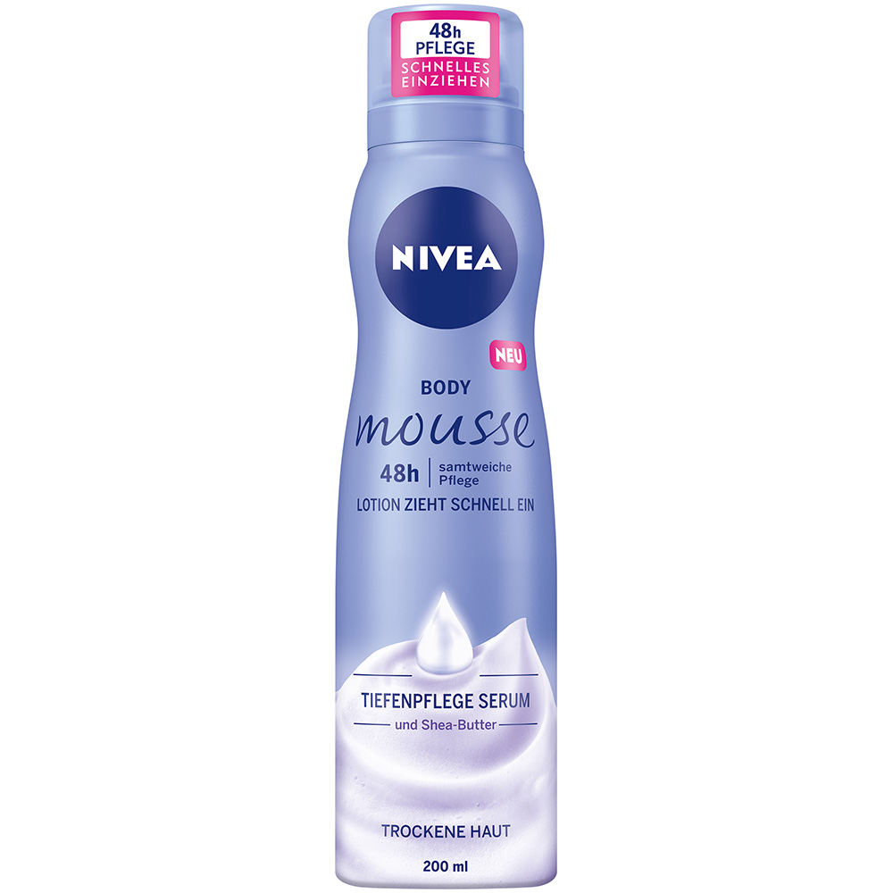 Nivea Body Mousse Samtweiche Pflege (200 ml) - Schaum - Beiersdorf AG/GB Deutschland Vertrieb Nivea Body Mousse Samtweiche Pflege (200 ml) - Schaum - Beiersdorf AG/GB Deutschland Vertrieb