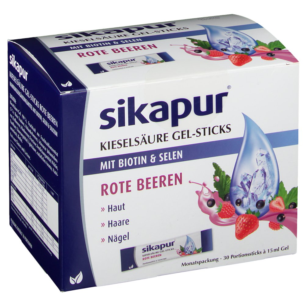 sikapur® Kieselsäure Gel-Sticks rote Beeren