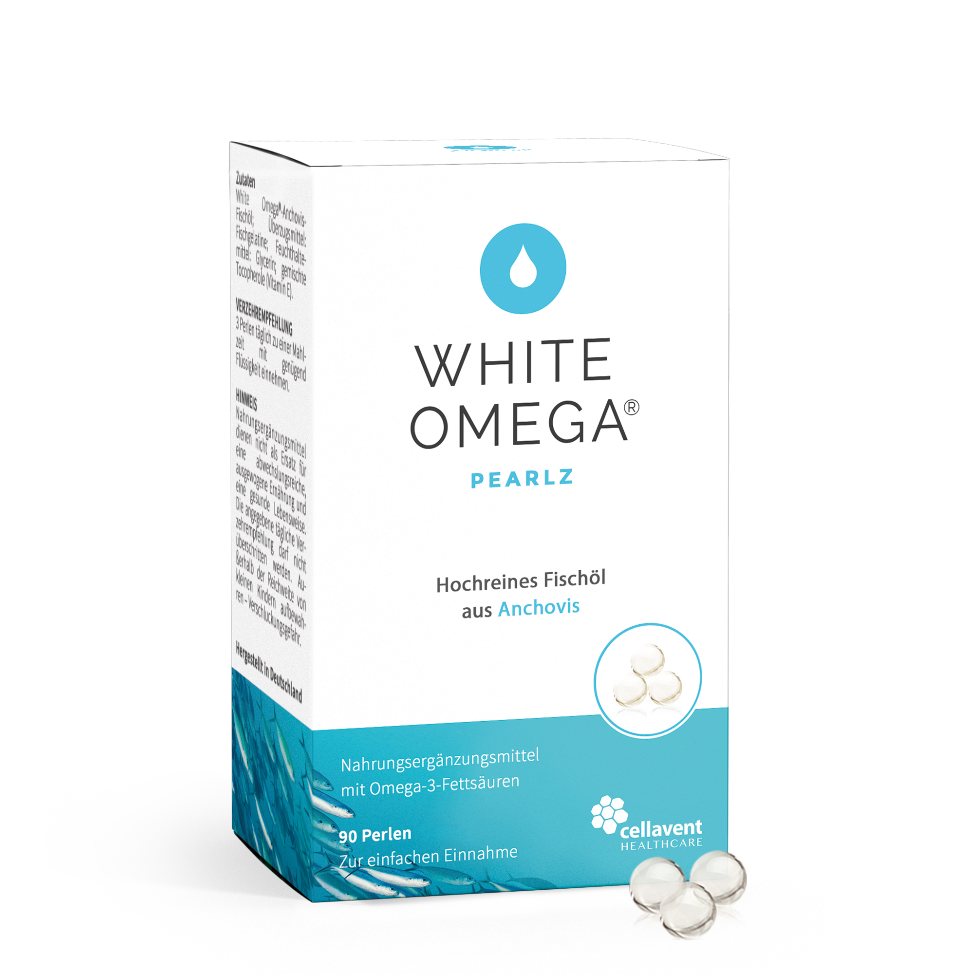 White Omega® Pearlz – Reine Omega-3-Fischöl-Mini-Perlen