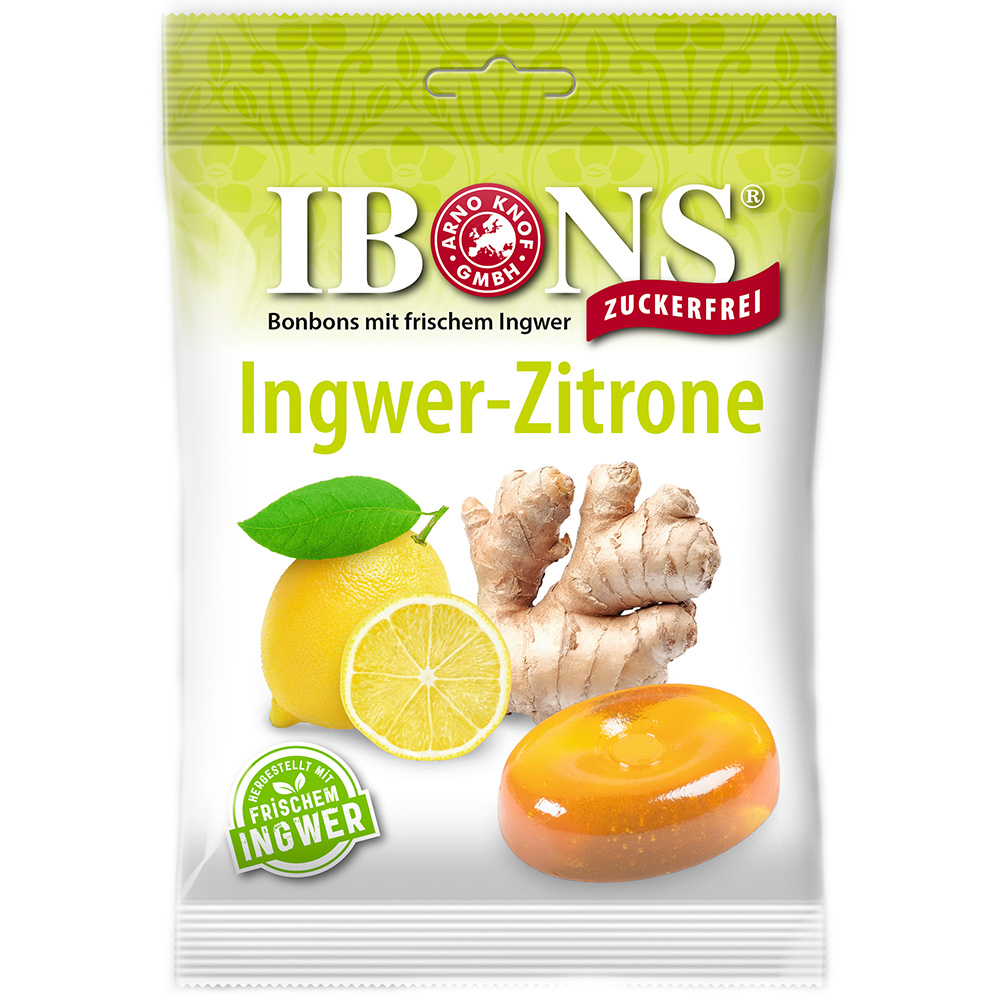 Ibons® Ingwer-Zitrone zuckerfrei