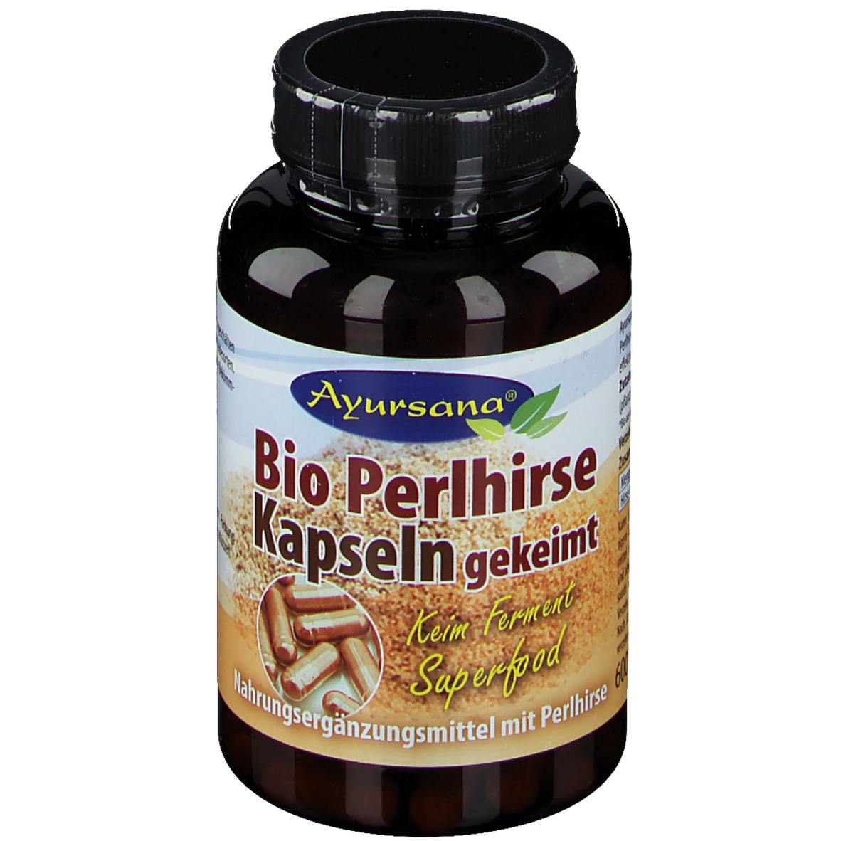 Ayursana® Bio Perlhirse Kapseln gekeimt