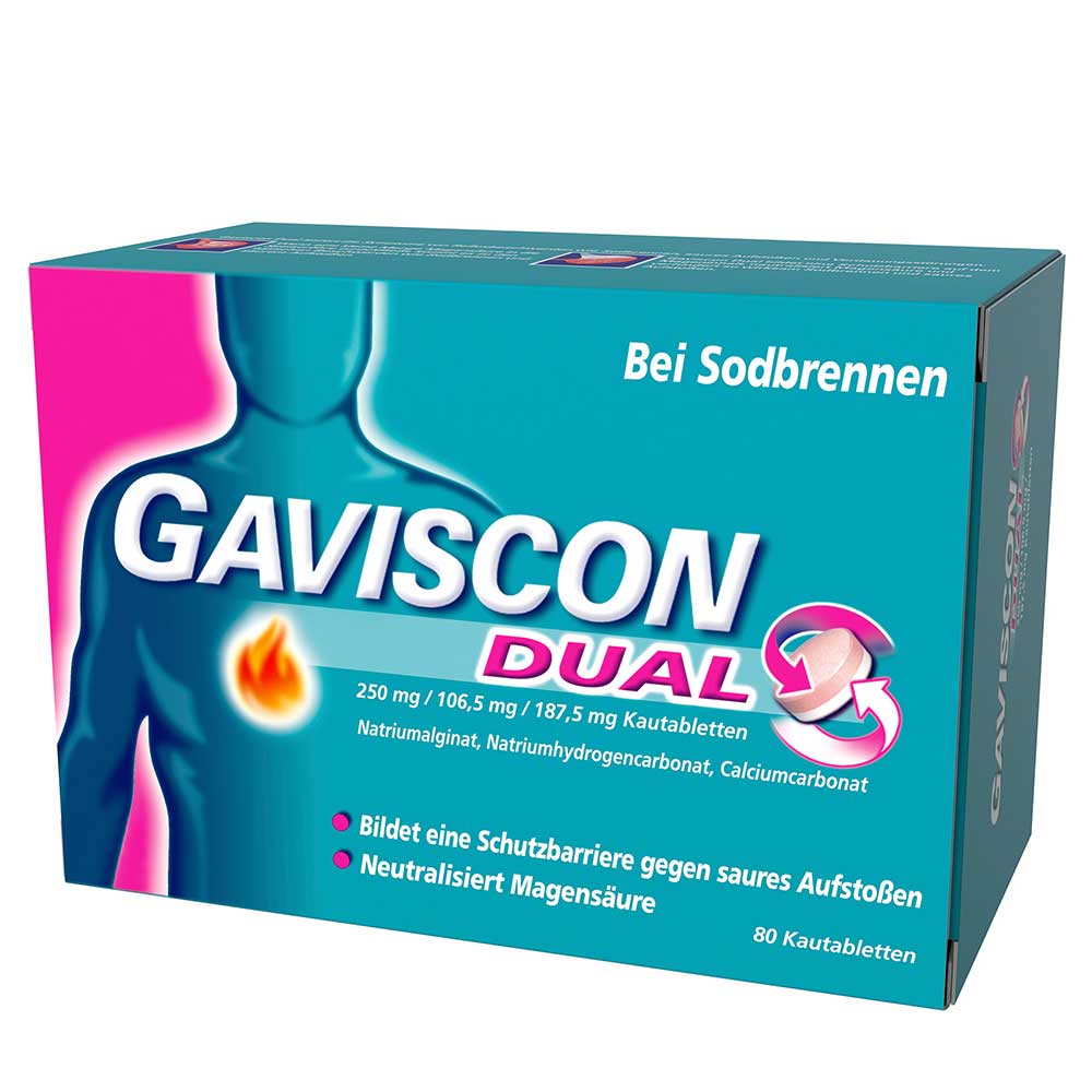 Gaviscon Dual 250mg Kautabletten