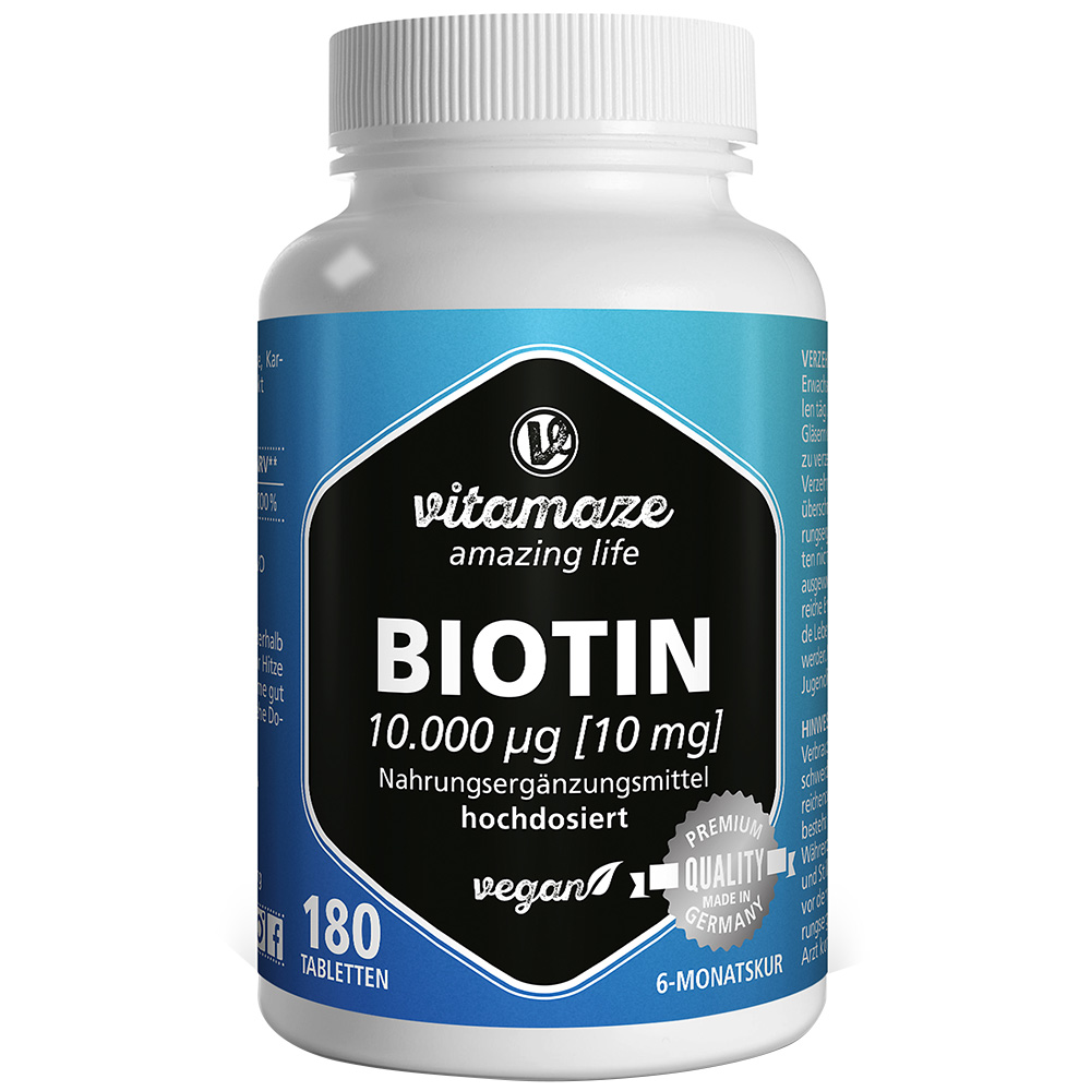 Vitamaze Biotin 10 mg hochdosiert
