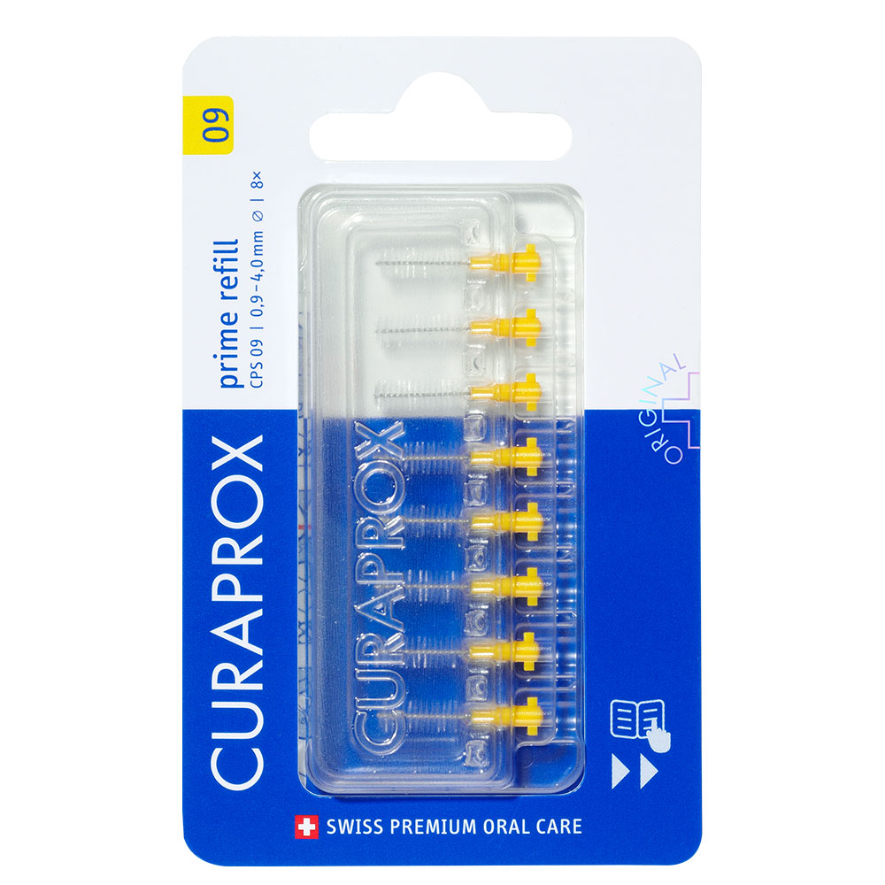 Curaprox® CPS 09 prime Interdentalbürsten gelb Nachfüllpackung
