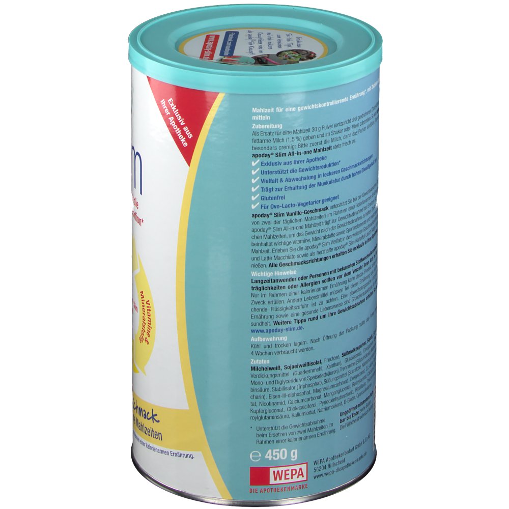 apoday® Vanilla Slim Dose 450 g - shop-apotheke.com