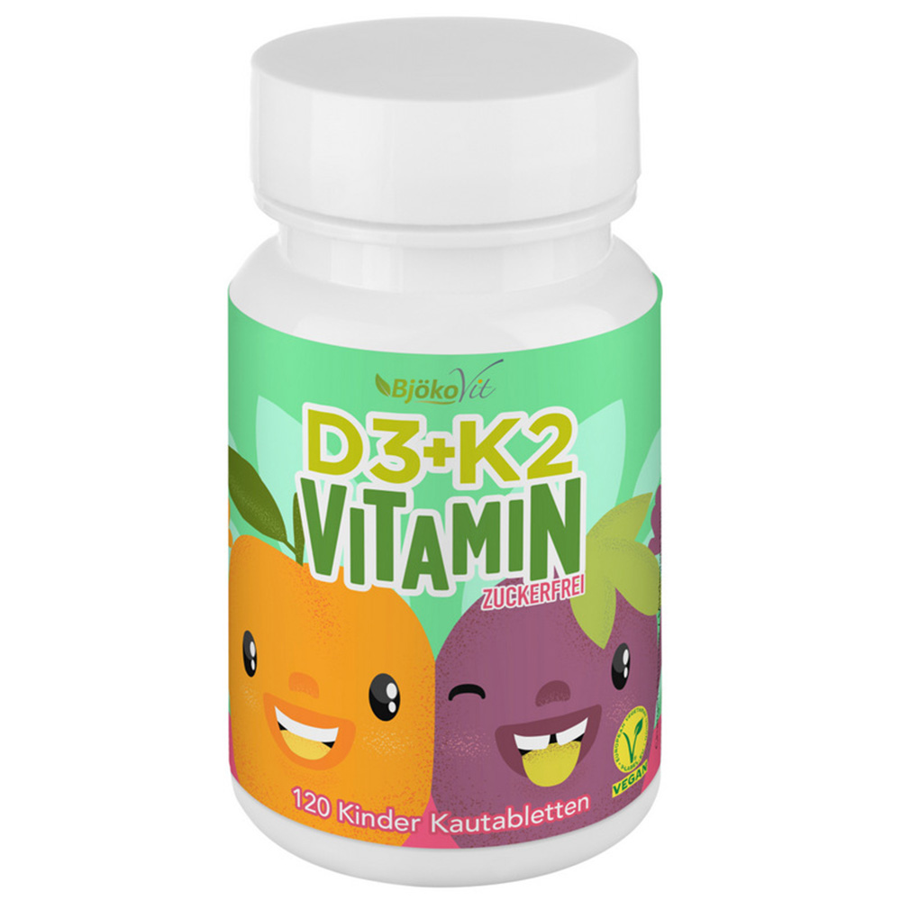 BjökoVit Vitamin D3 + K2 für Kids 120 St