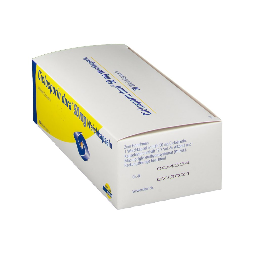 CICLOSPORIN dura 50 mg Weichkapseln 50 St - shop-apotheke.com