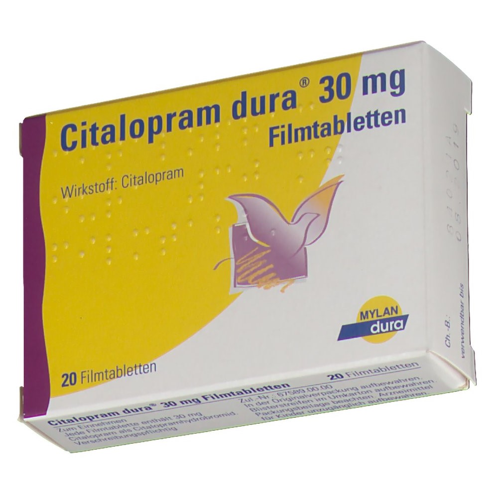 CITALOPRAM dura 30 mg Filmtabletten 20 St - shop-apotheke.com