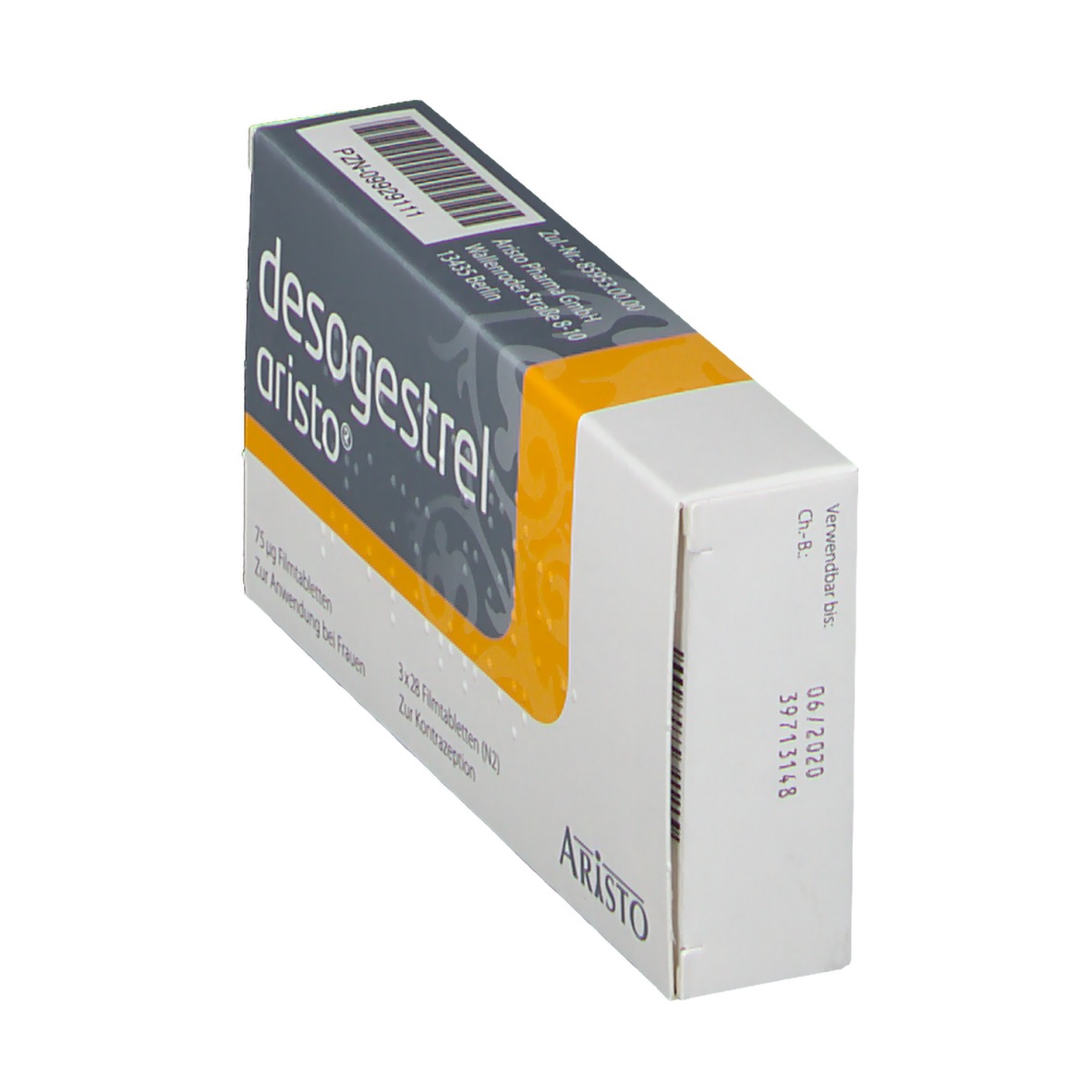 DESOGESTREL Aristo 75 µg Filmtabletten 3X28 St - shop-apotheke.com