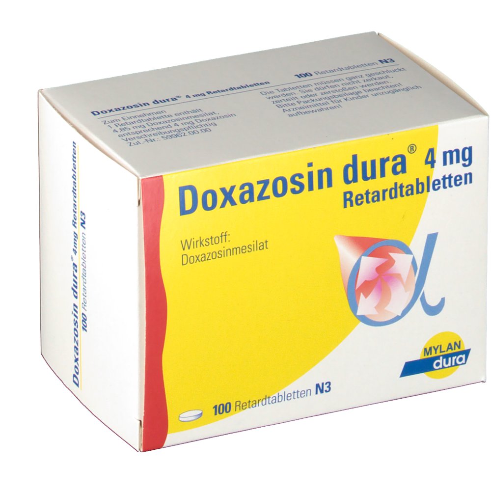 Doxazosin Dura 4 mg Retardtabletten 100 St - shop-apotheke.com