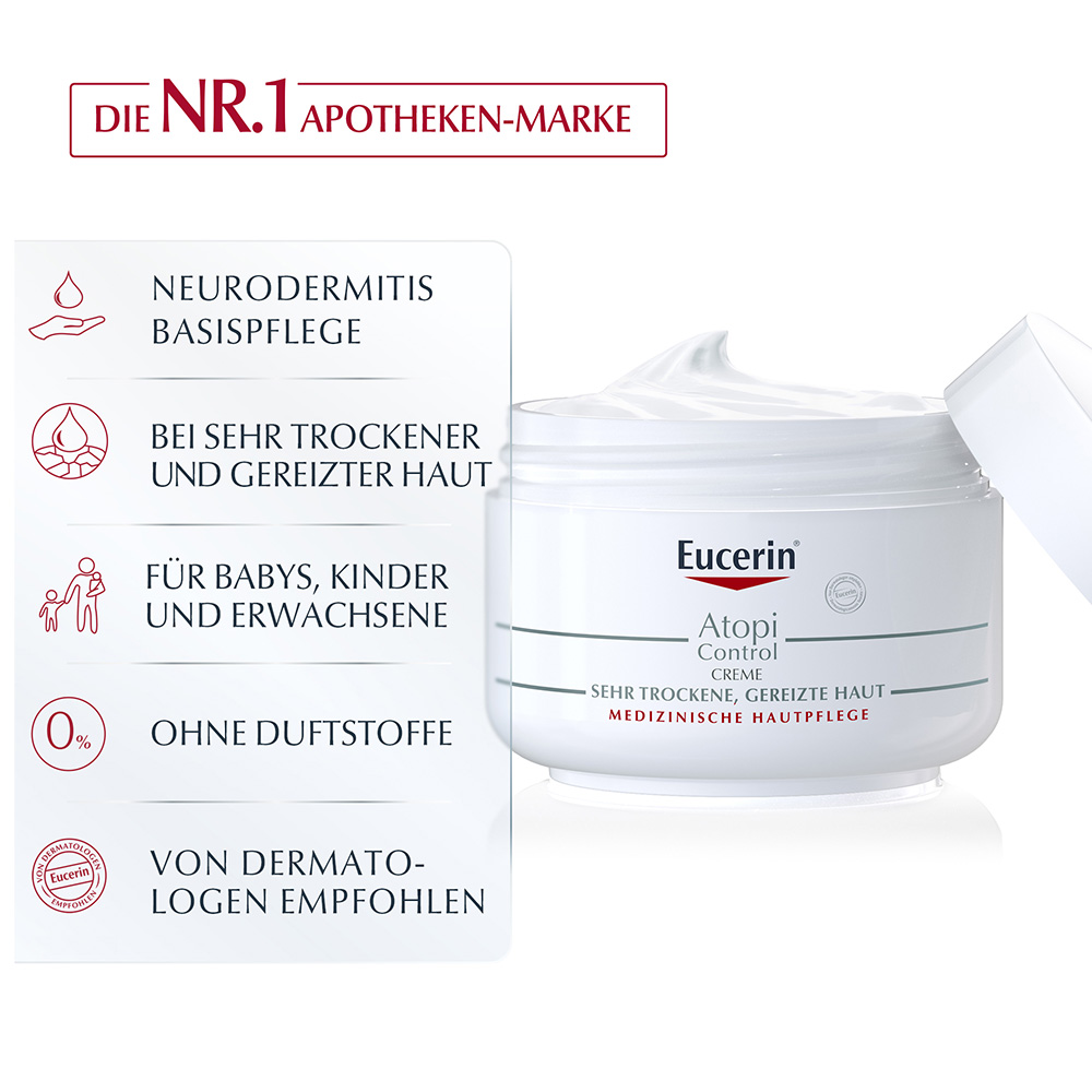 Eucerin® AtopiControl Creme für Neurodermitis 75 ml - shop-apotheke.com