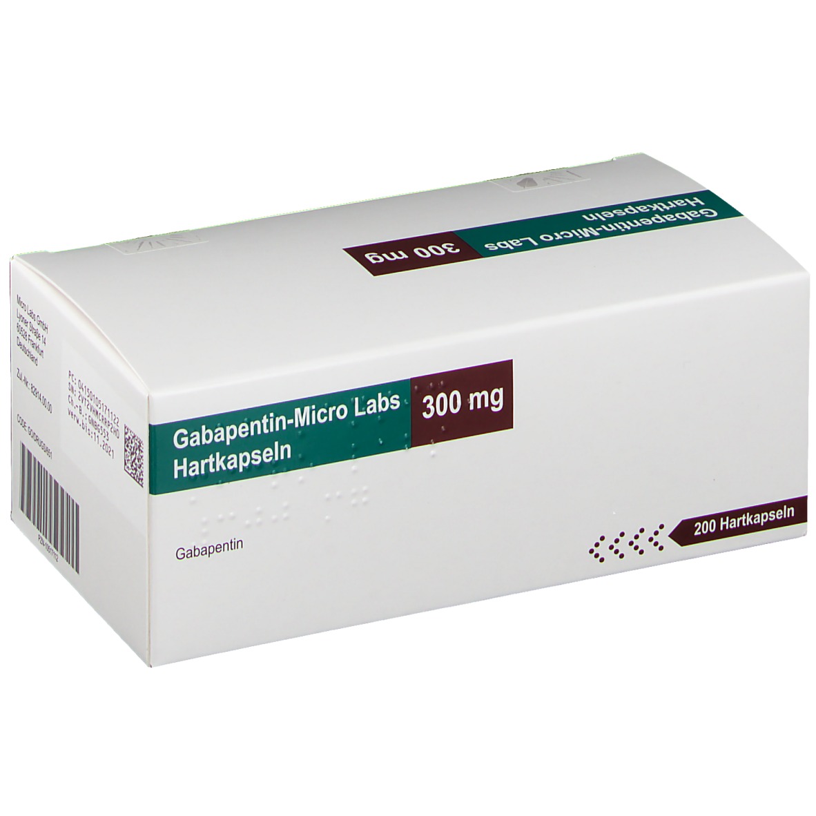 GABAPENTIN Micro Labs 300 mg Hartkapseln 200 St - shop-apotheke.com