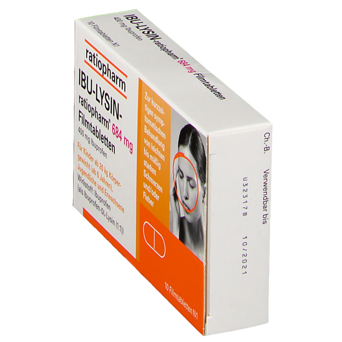 IBU-LYSIN-ratiopharm® 684 mg 10 St - shop-apotheke.com