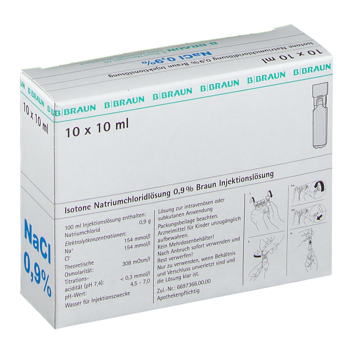 Isotone Natriumchloridlösung 0 9 Braun Injektionslösung Inhalieren Isotone Kochsalz-Lösung 0,9% Braun Miniplasco connect 10X10 ml - shop