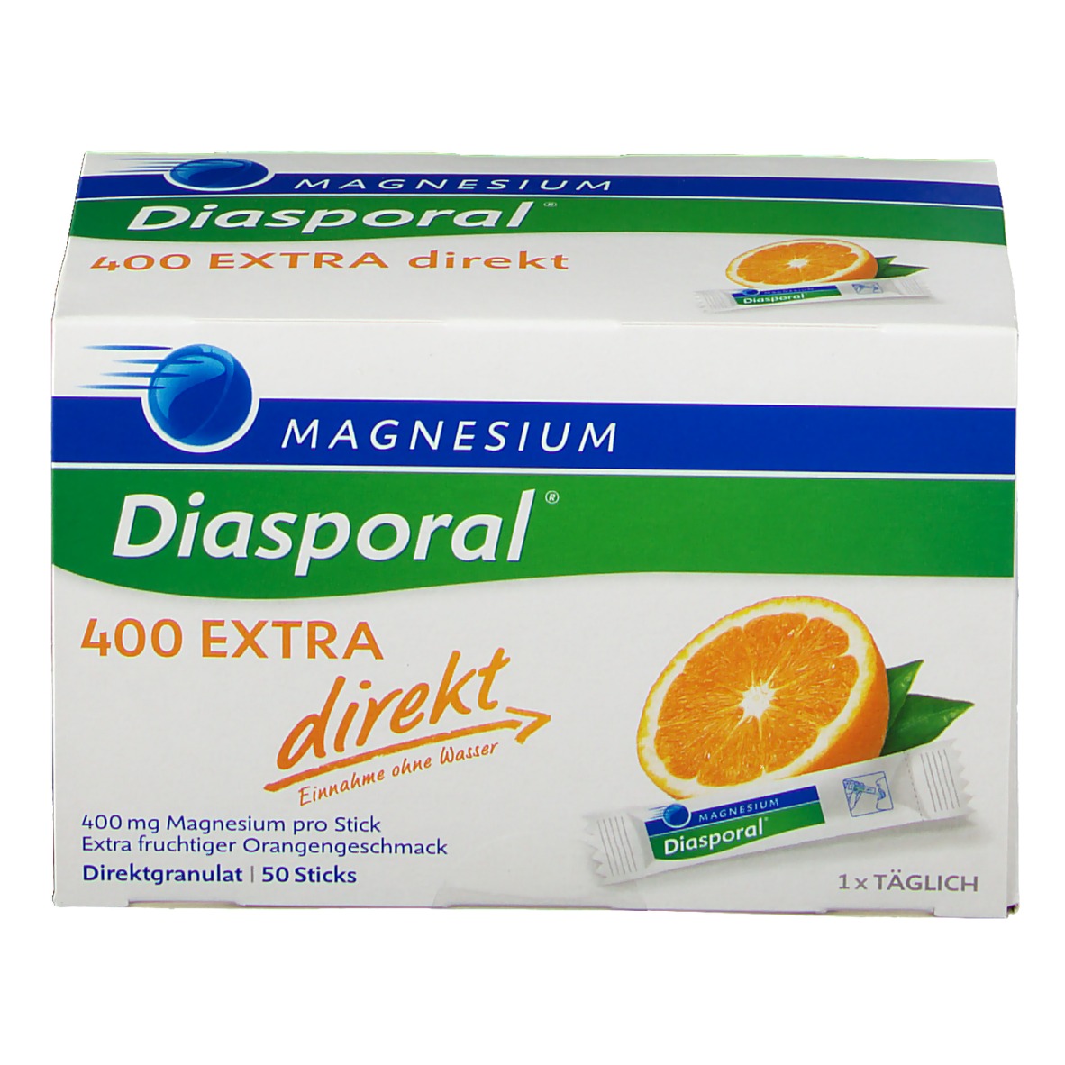 Magnesium Diasporal® 400 EXTRA direkt Orange 50 St