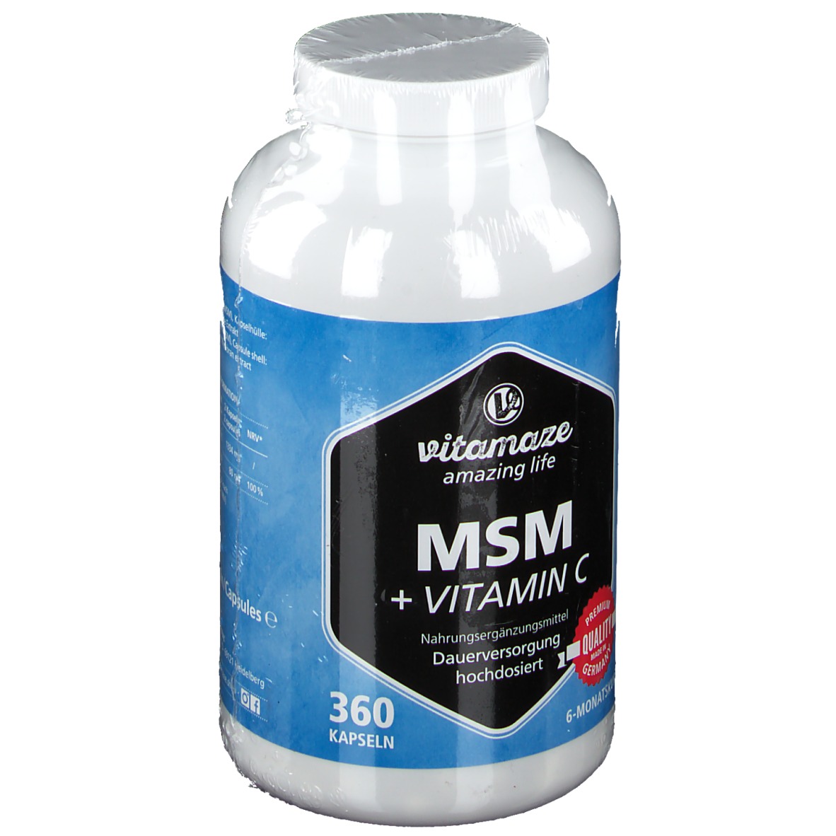 MSM hochdosiert + Vitamin C 360 St