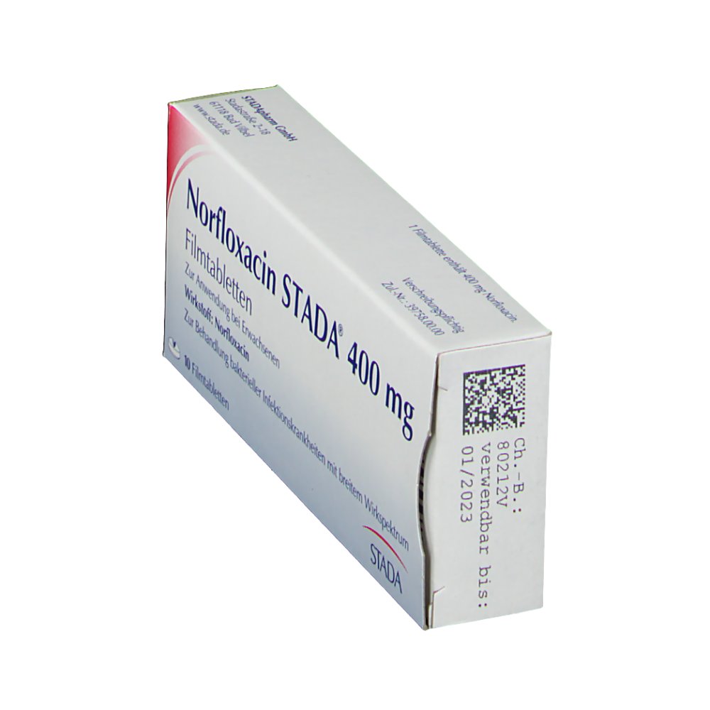 Norfloxacin Stada 400 mg Filmtabl. 10 St