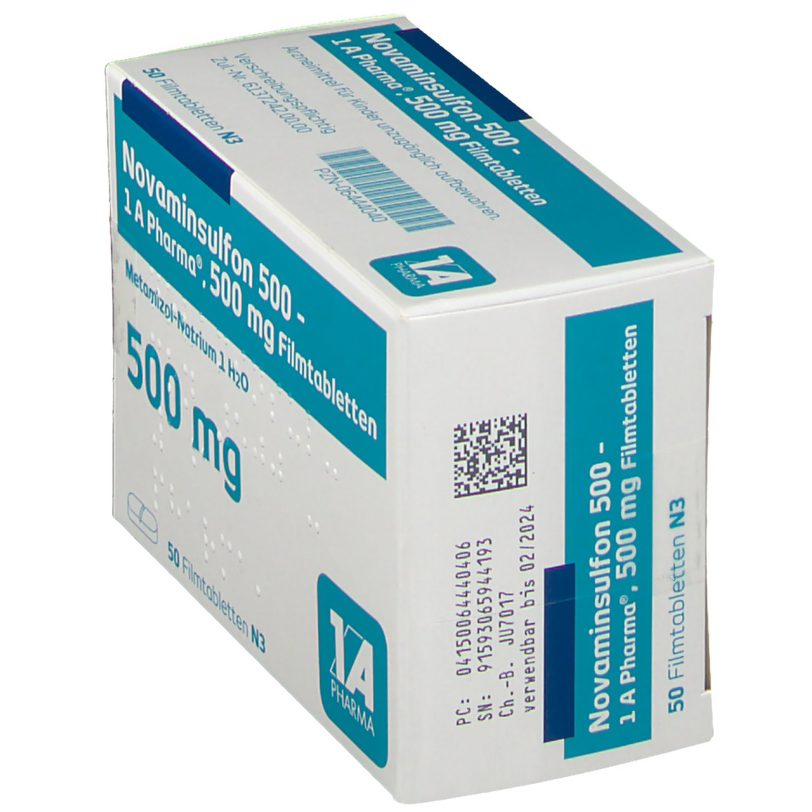 Novaminsulfon 500 1 A Pharma® Filmtabletten 50 St Shop