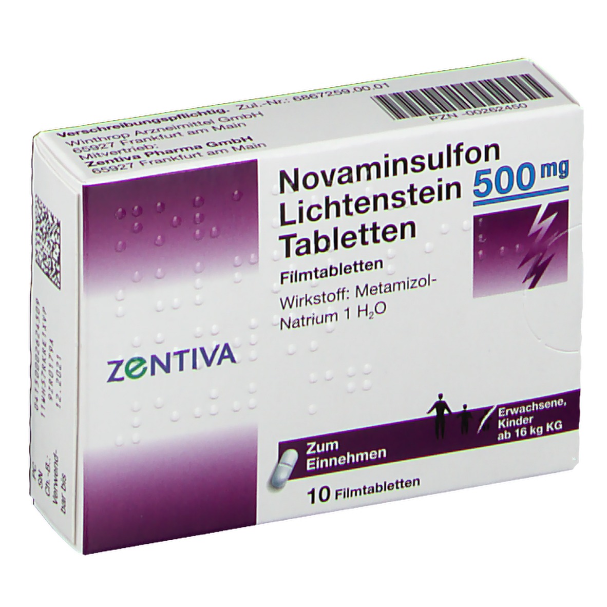 Novaminsulfon 500 mg Lichtenstein Filmtabletten 10 St ...