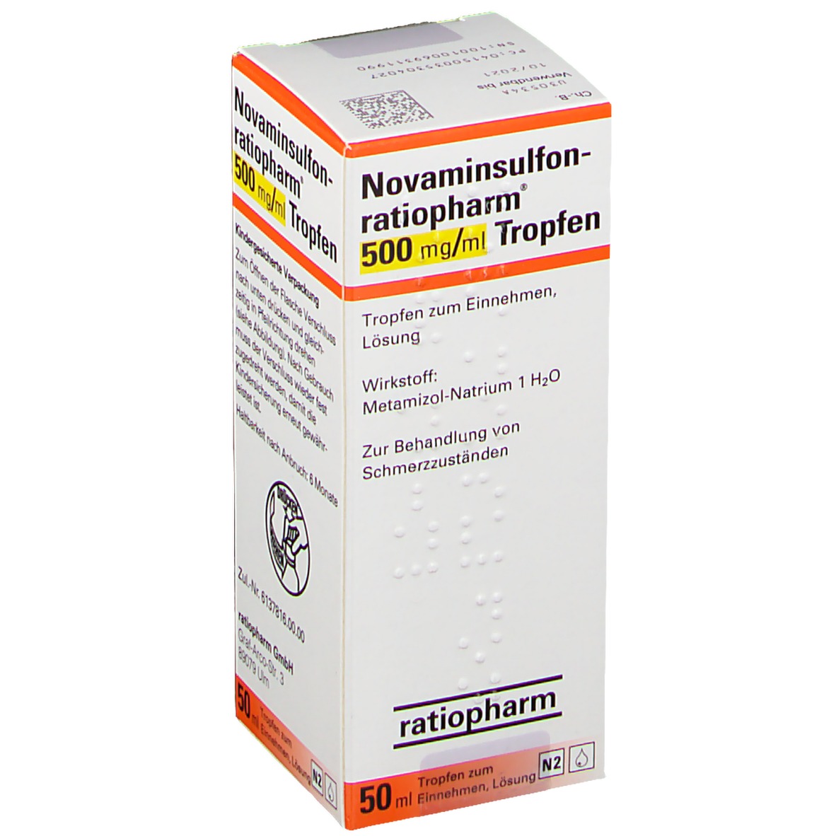 Wie Viele Tropfen Novaminsulfon Darf Man Nehmen Novaminsulfon ratiopharm Tropfen 50 ml - shop-apotheke.com