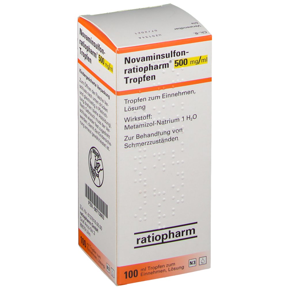 Novaminsulfon ratiopharm Tropfen 100 ml