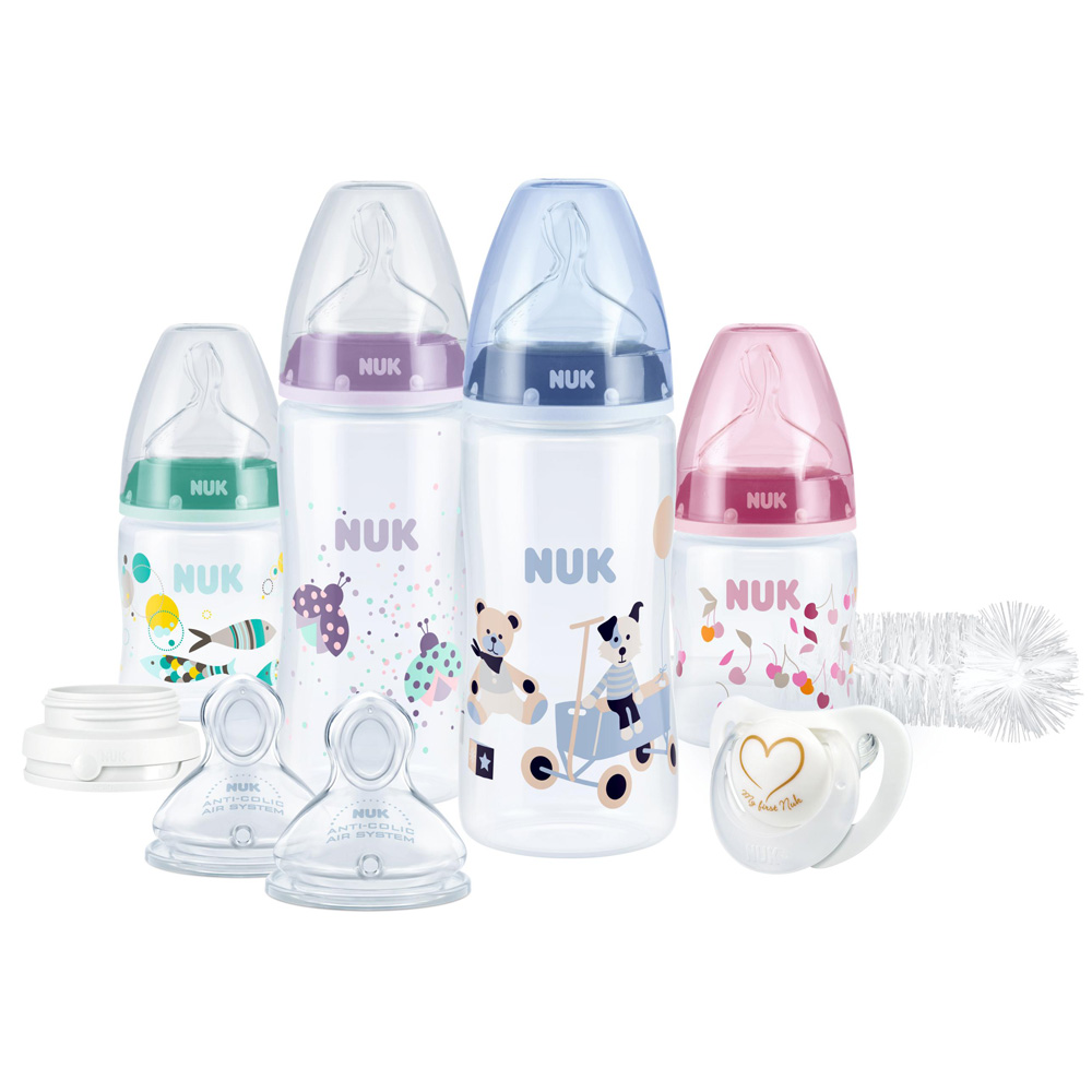 NUK First Choice Starter Set Biberon Et Casier De Rangement, 0-6 Mois, Tétines En Silicone Controle De La Temperature Sans Bpa Transparent Garcon Fille 5 Unites Amazon Fr Bebes Puericulture - Foto 6