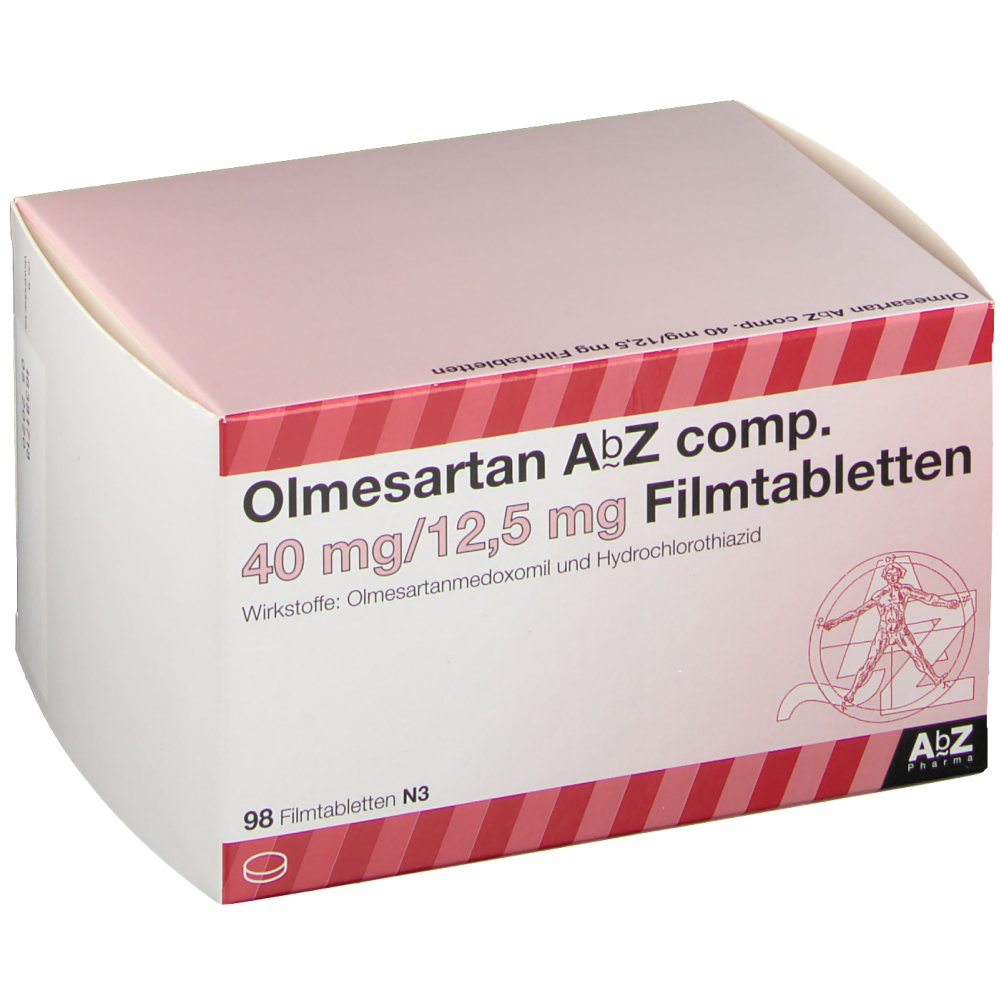 OLMESARTAN AbZ comp.40 mg/12,5 mg Filmtabletten 98 St