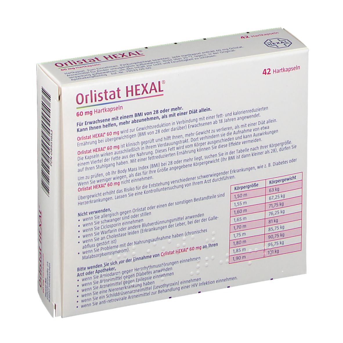 Orlistat HEXAL® 60 mg 42 St