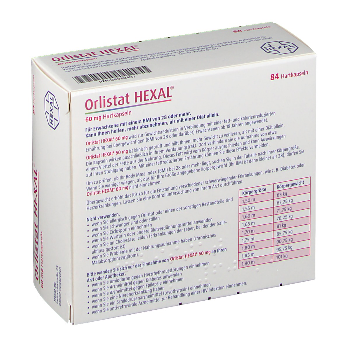 Orlistat HEXAL® 60 mg 84 St
