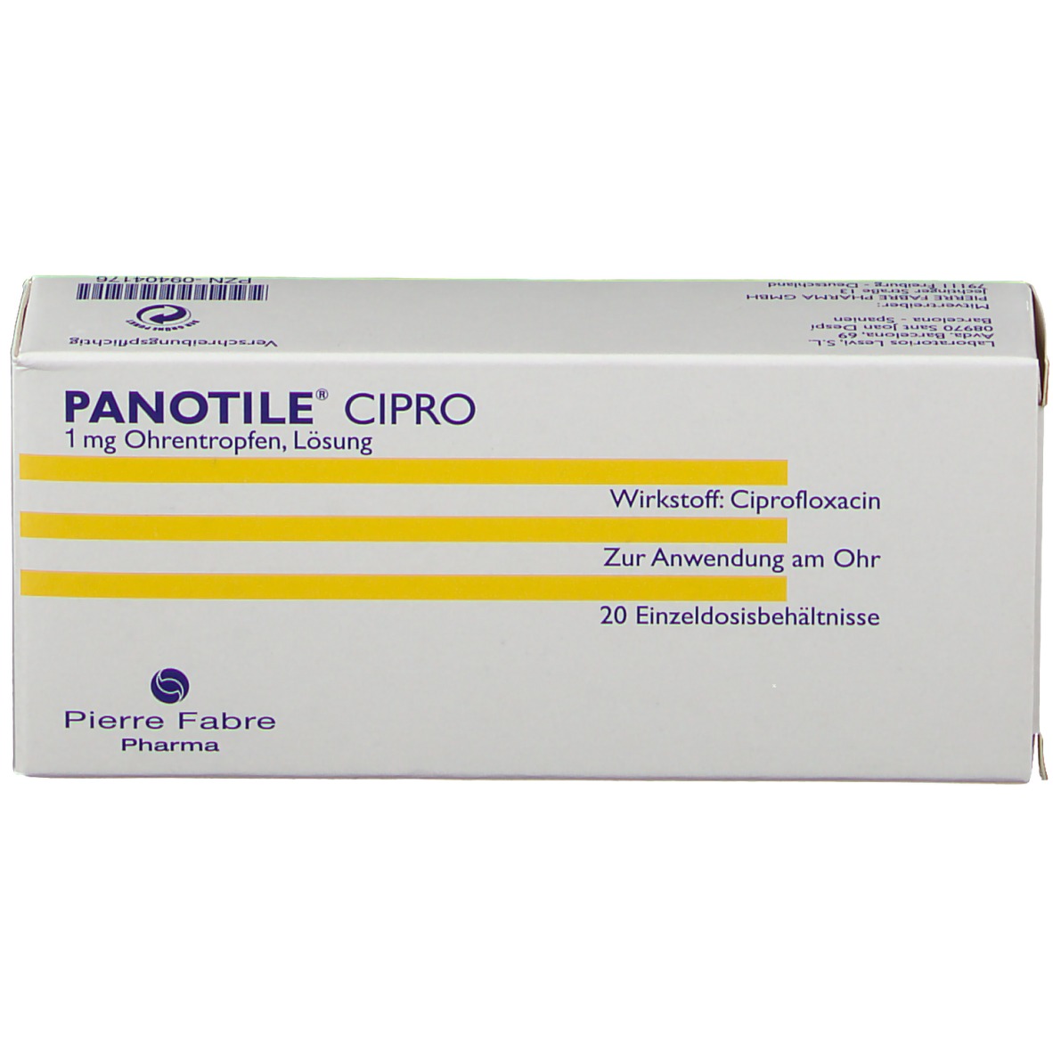 Panotile® Cipro 1 mg Ohrentropfen 20X0.5 ml