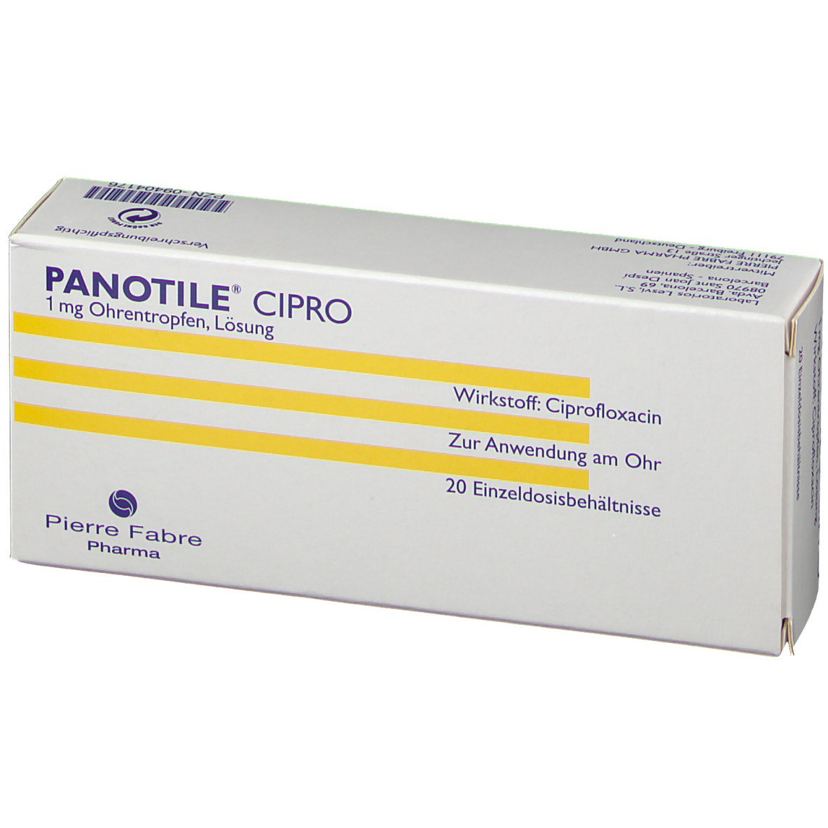 Panotile® Cipro 1 mg Ohrentropfen 20X0.5 ml