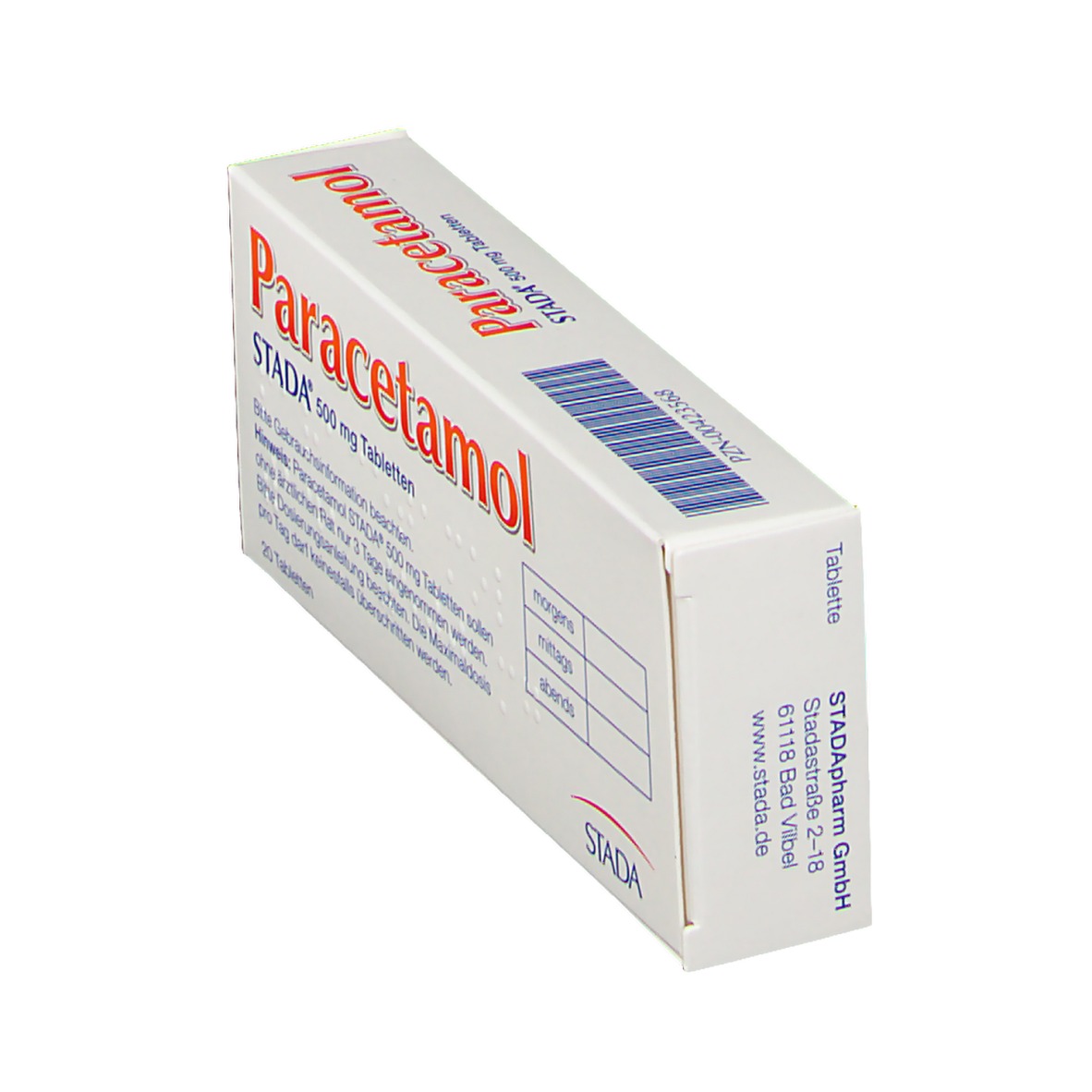 Paracetamol Stada® 500 Mg Tabletten 20 St Shop