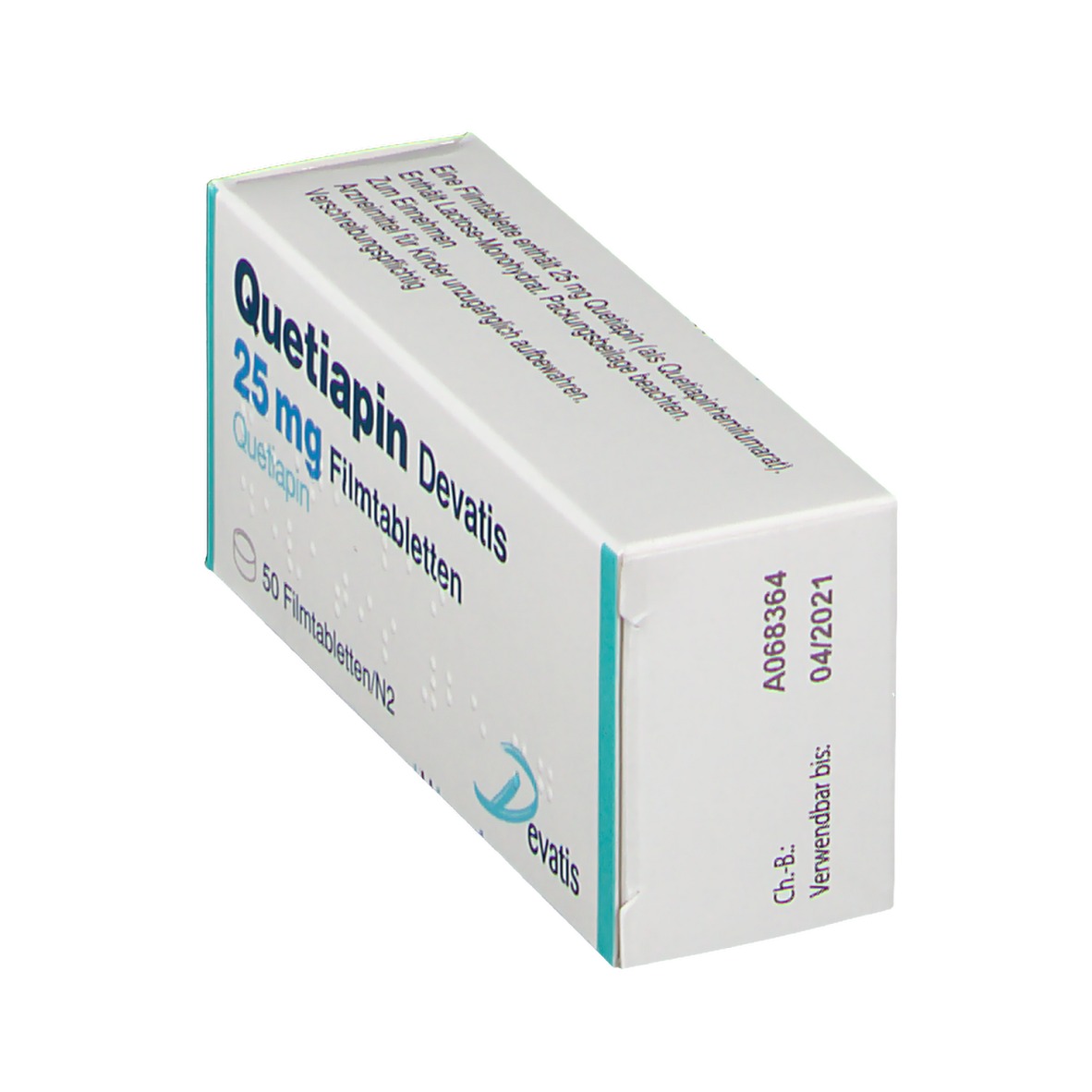 QUETIAPIN DEVATIS 25 MG 50 St - shop-apotheke.com