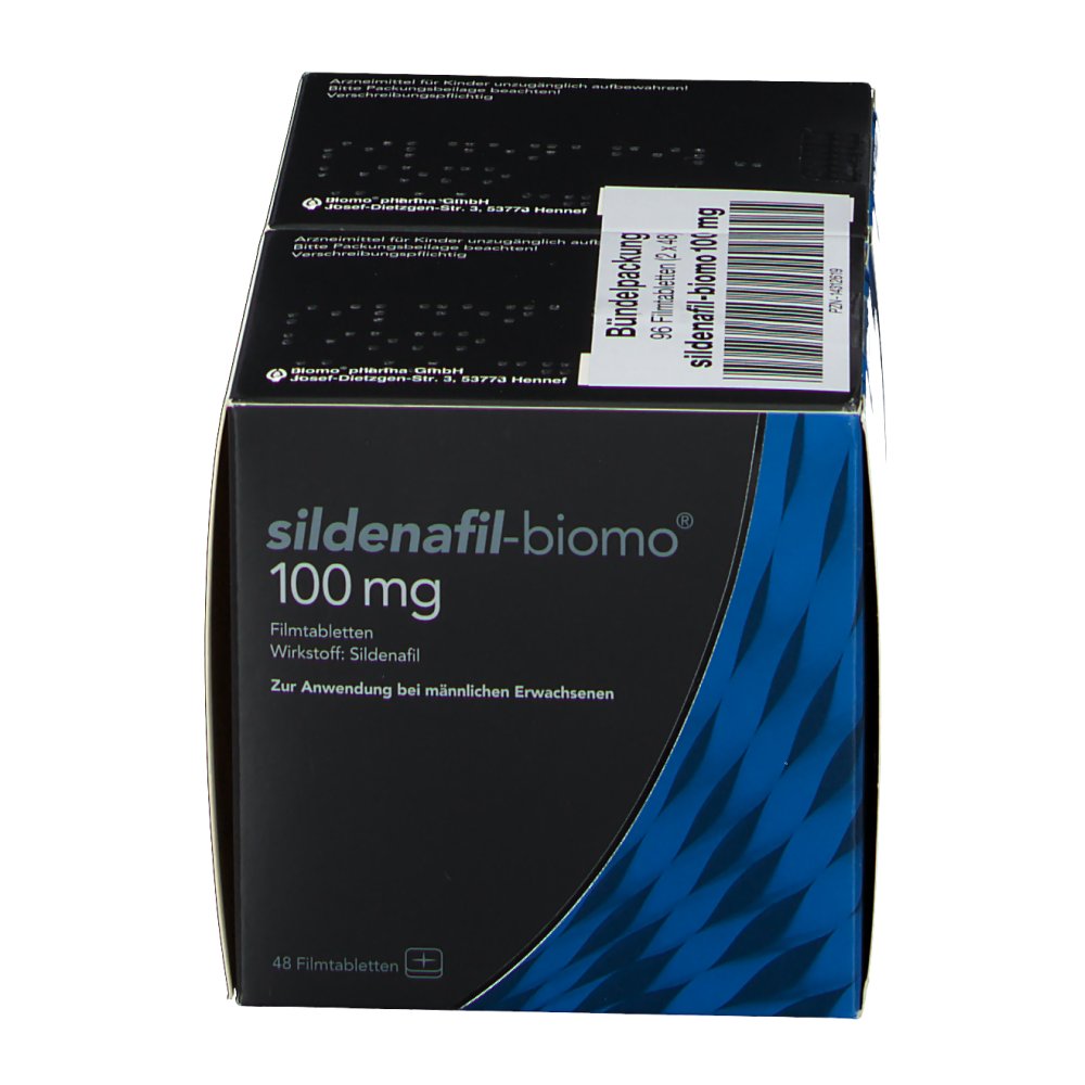 SILDENAFILbiomo 100 mg Filmtabletten 96 St